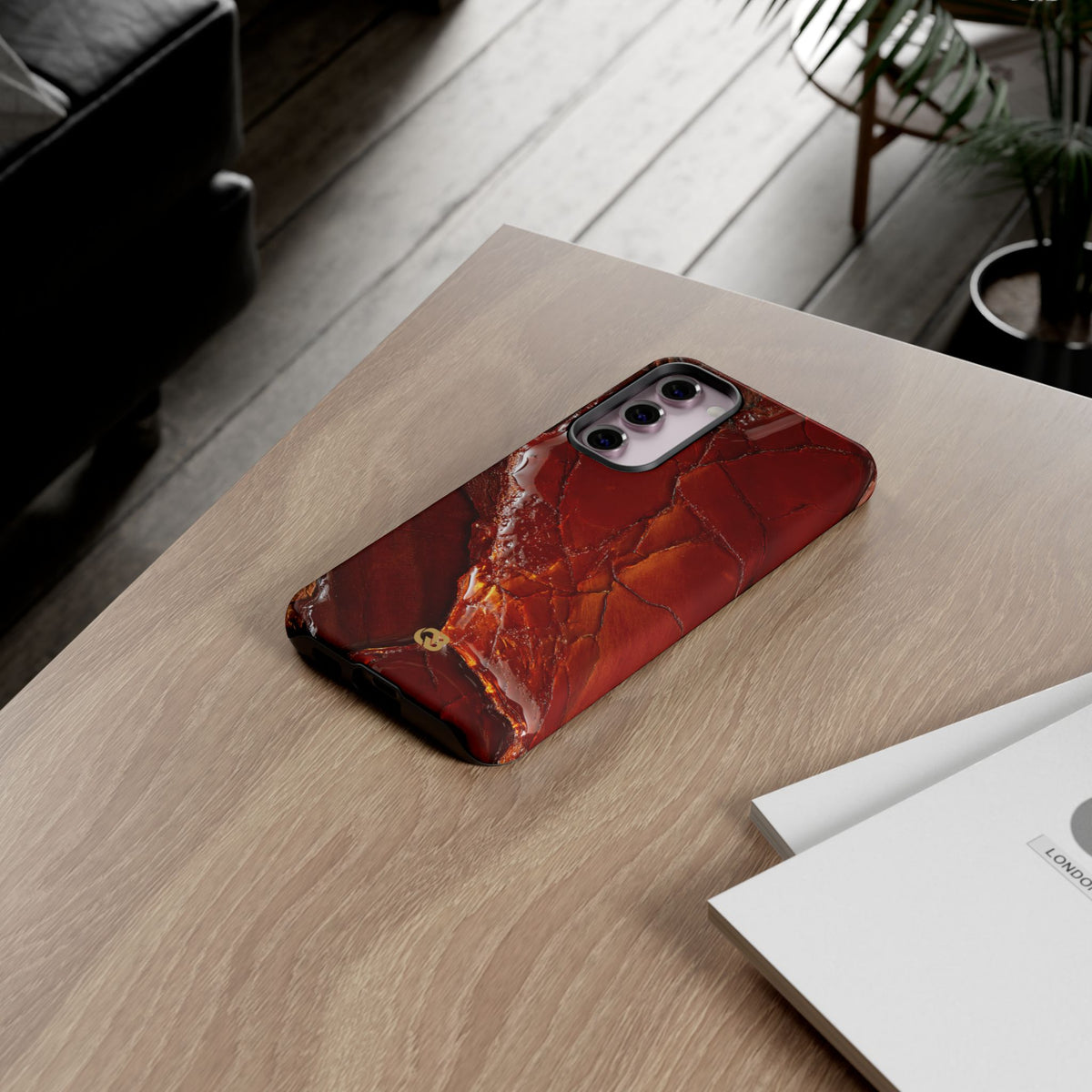 Amber Embrace · Tough Phone Case for Samsung · Brown