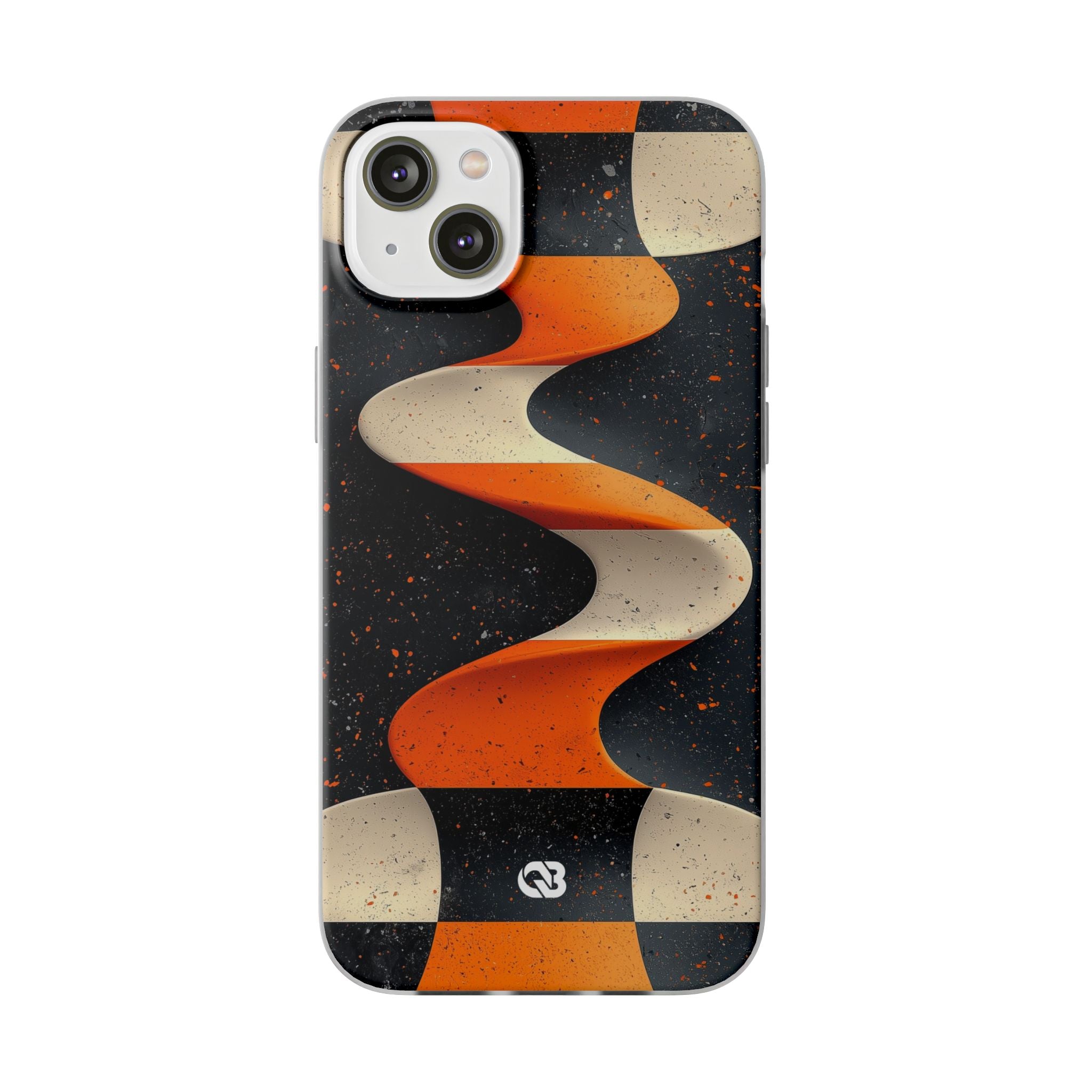 Orange Grit Twist · Coque de téléphone Soft pour iPhone