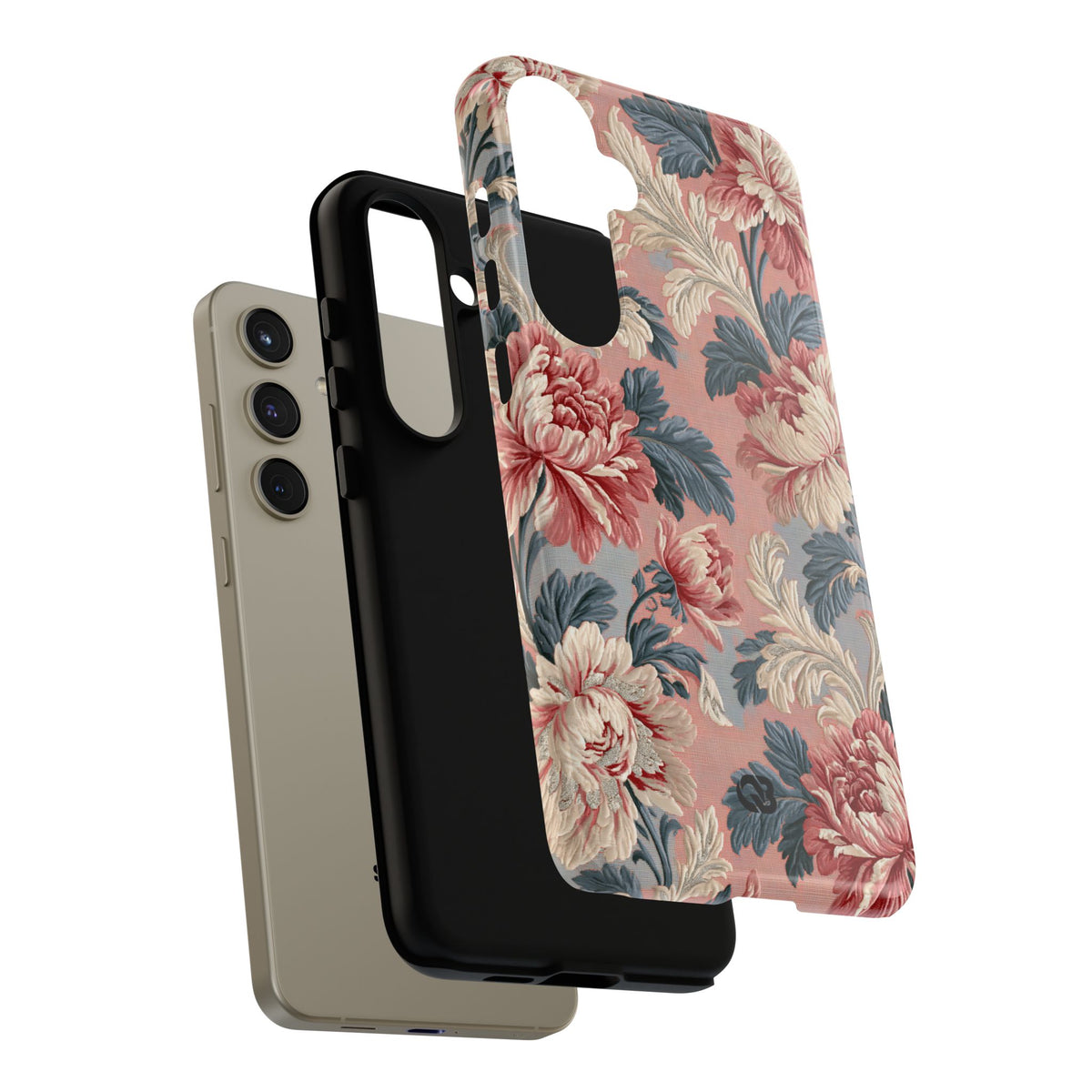 Blush Peony Jacquard · Tough Phone Case for Samsung · Pink