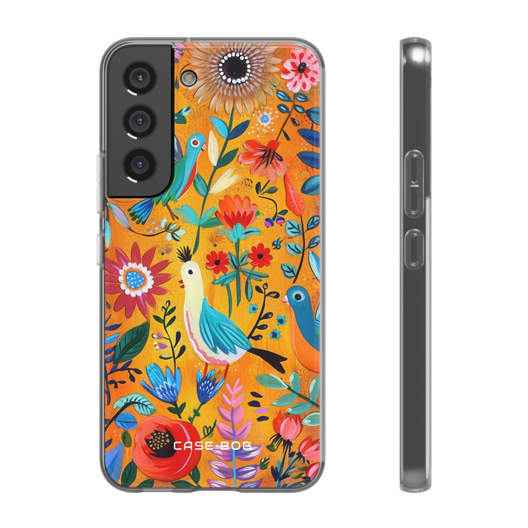 Colorful Birds Bloom Samsung S22 - Soft