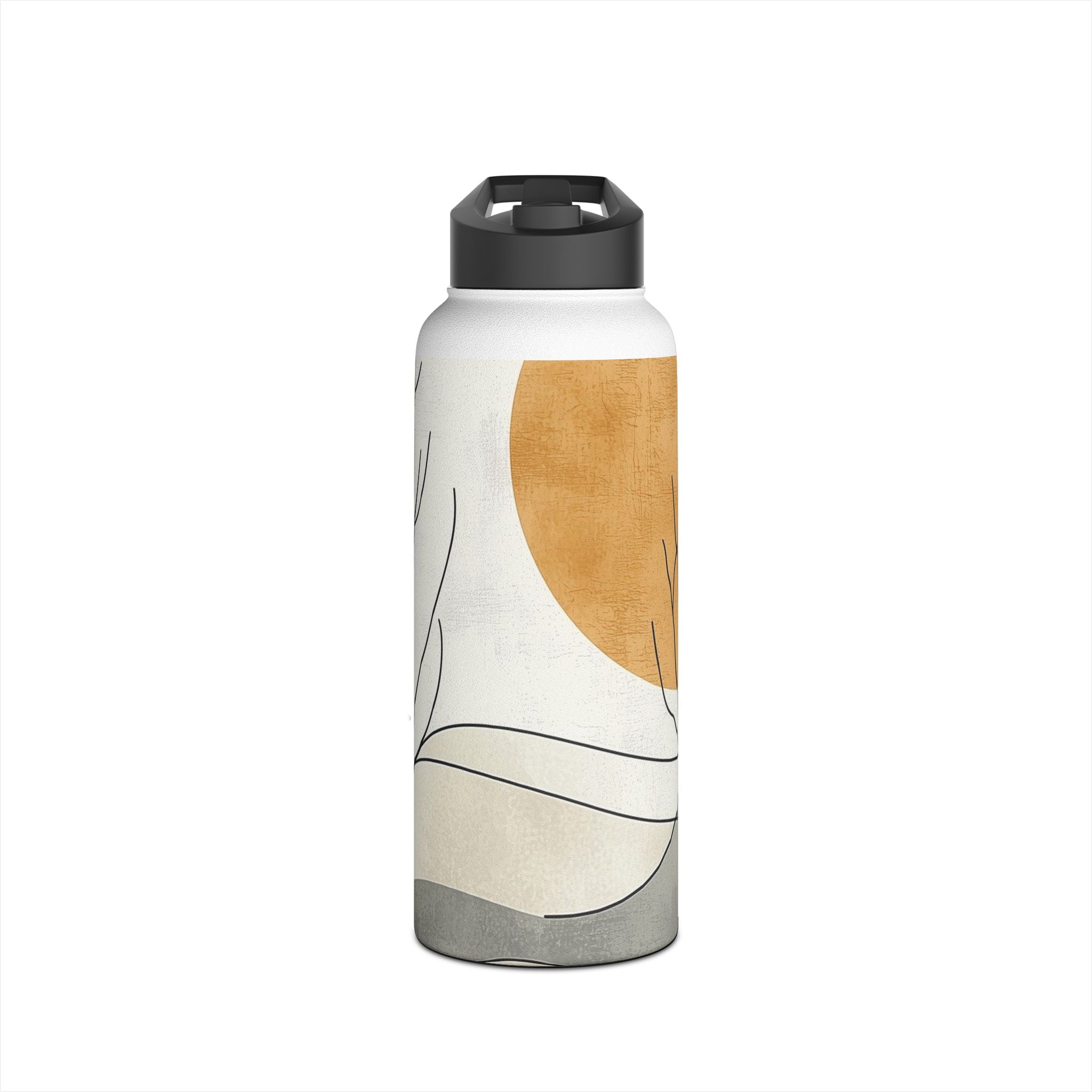 Orange Eclipse Trees - Stainless Steel Water Bottle