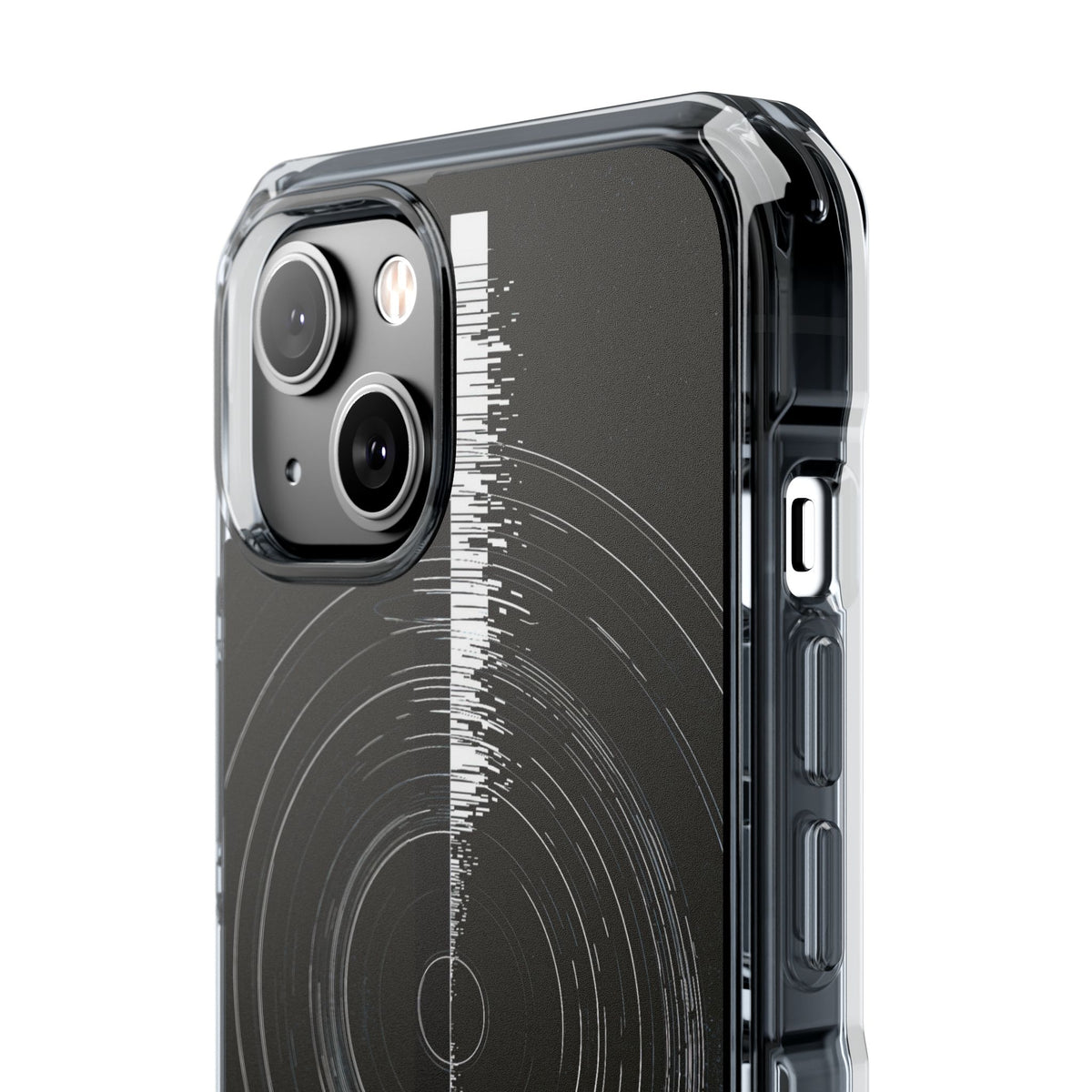 Black Impact MagSafe Phone Case for iPhone - Obsidian Orbital Signal