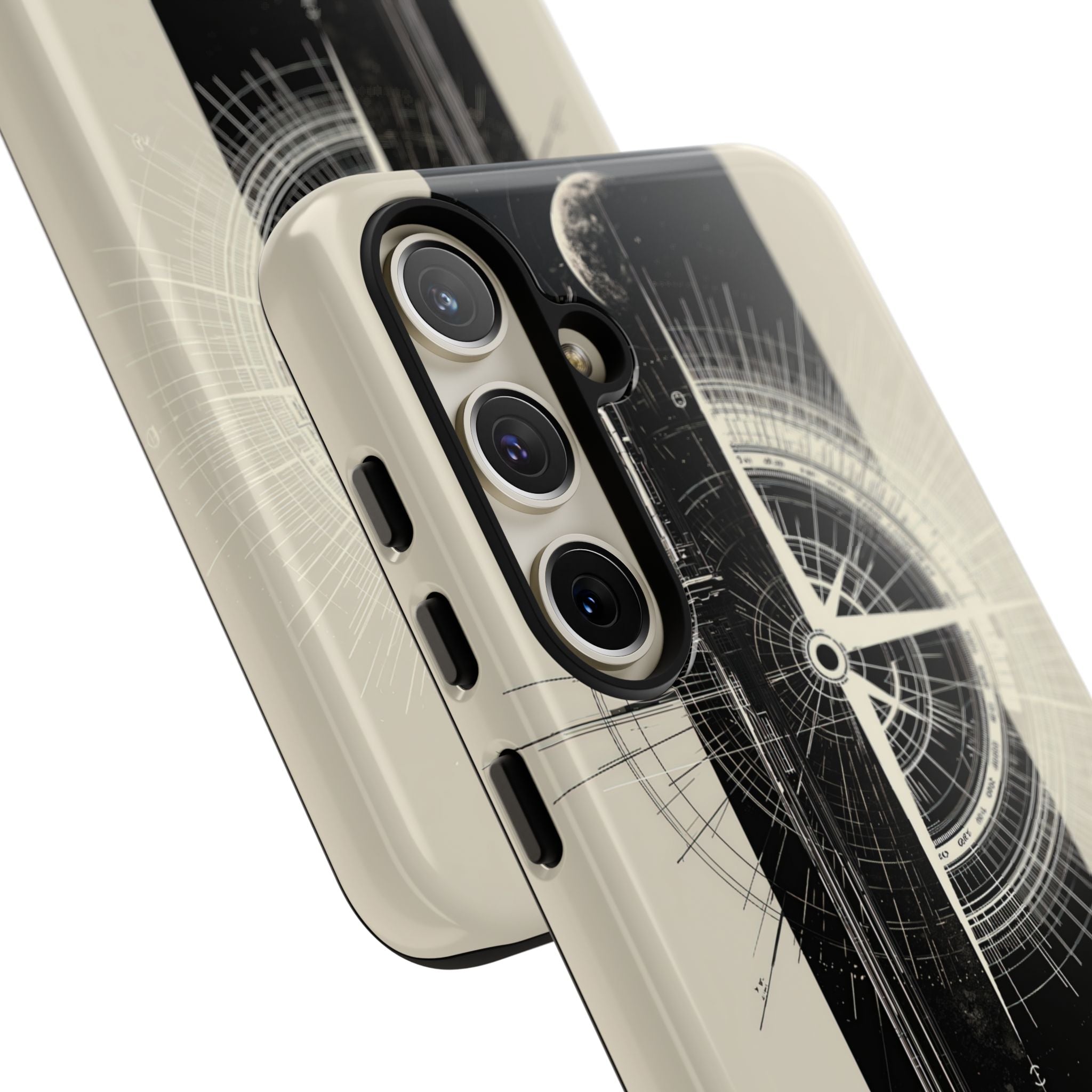 Beige Tough Phone Case for Samsung - Zenith Vector Spire