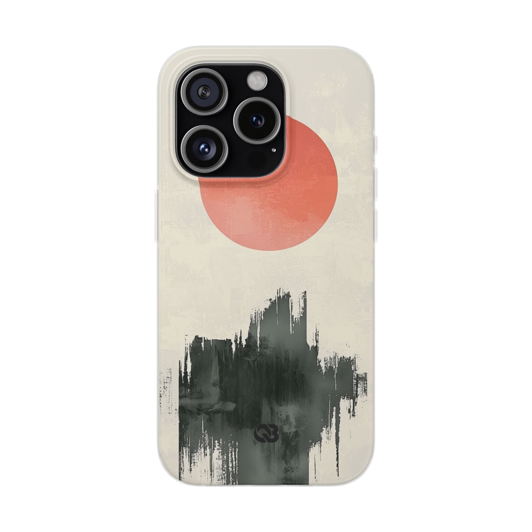 Crimson Sun Strokes · Soft Phone Case for iPhone