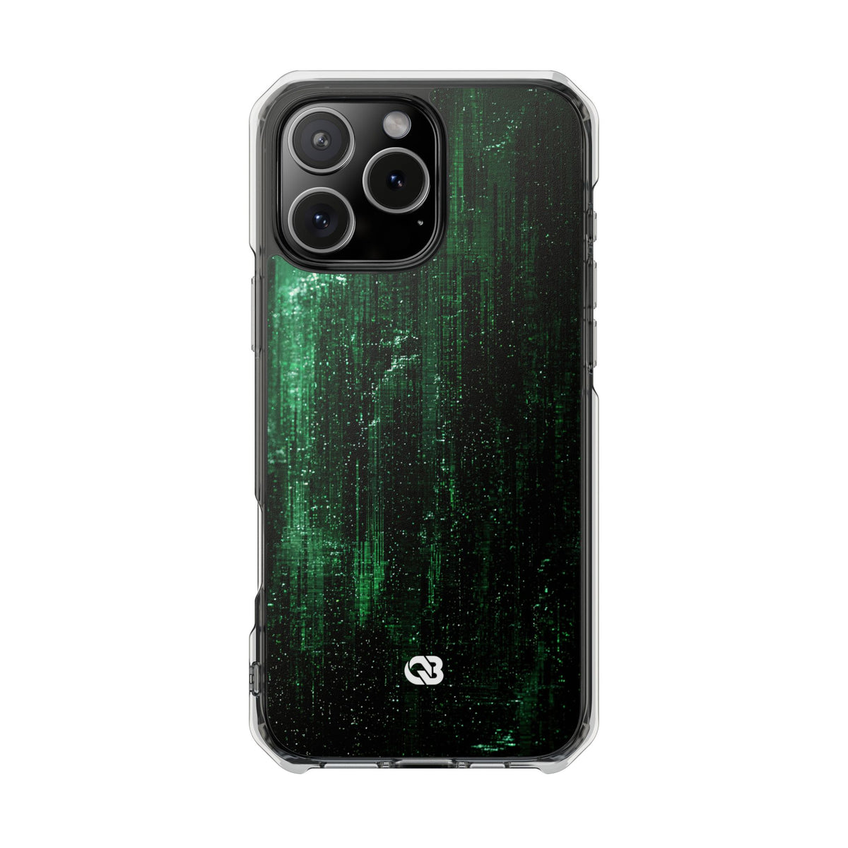 Emerald Void · Clear Impact Magnetic Phone Case for iPhone · Green