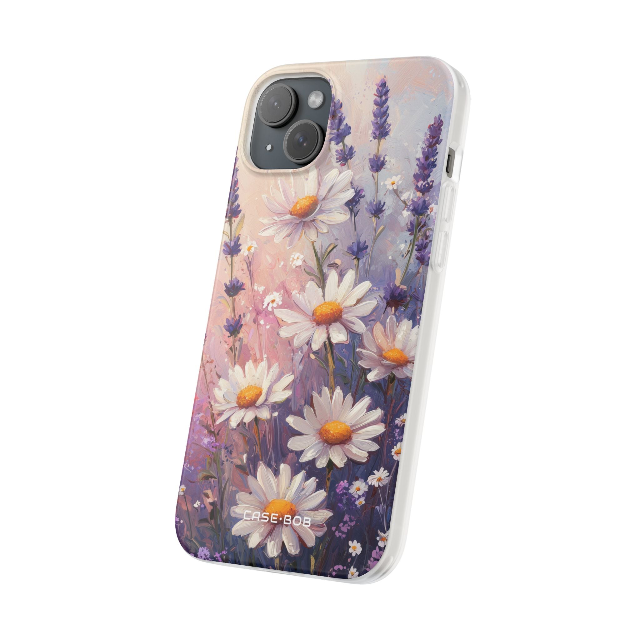 Daisy Lavender Bloom iPhone 15 Plus Case - Soft