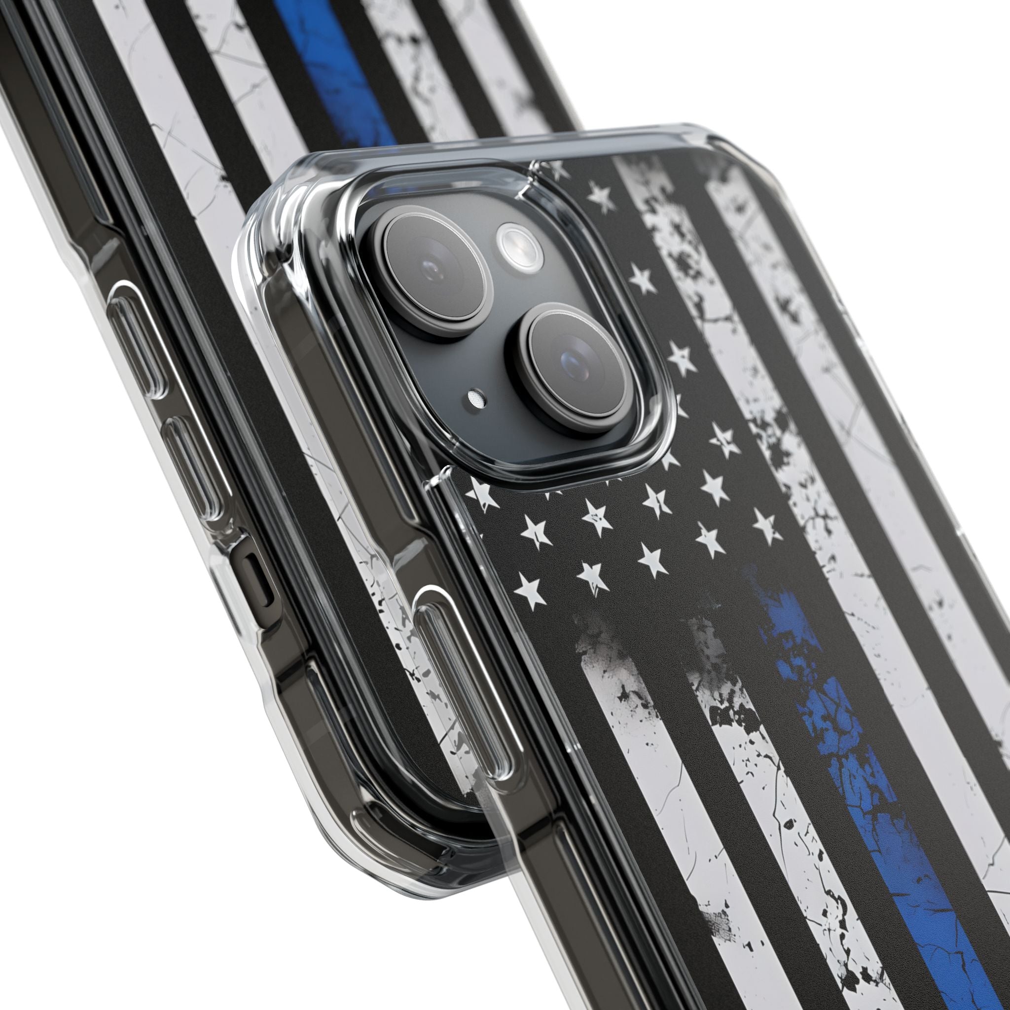 Gritty Cobalt Flag · Impact Phone Case for iPhone · Magsafe