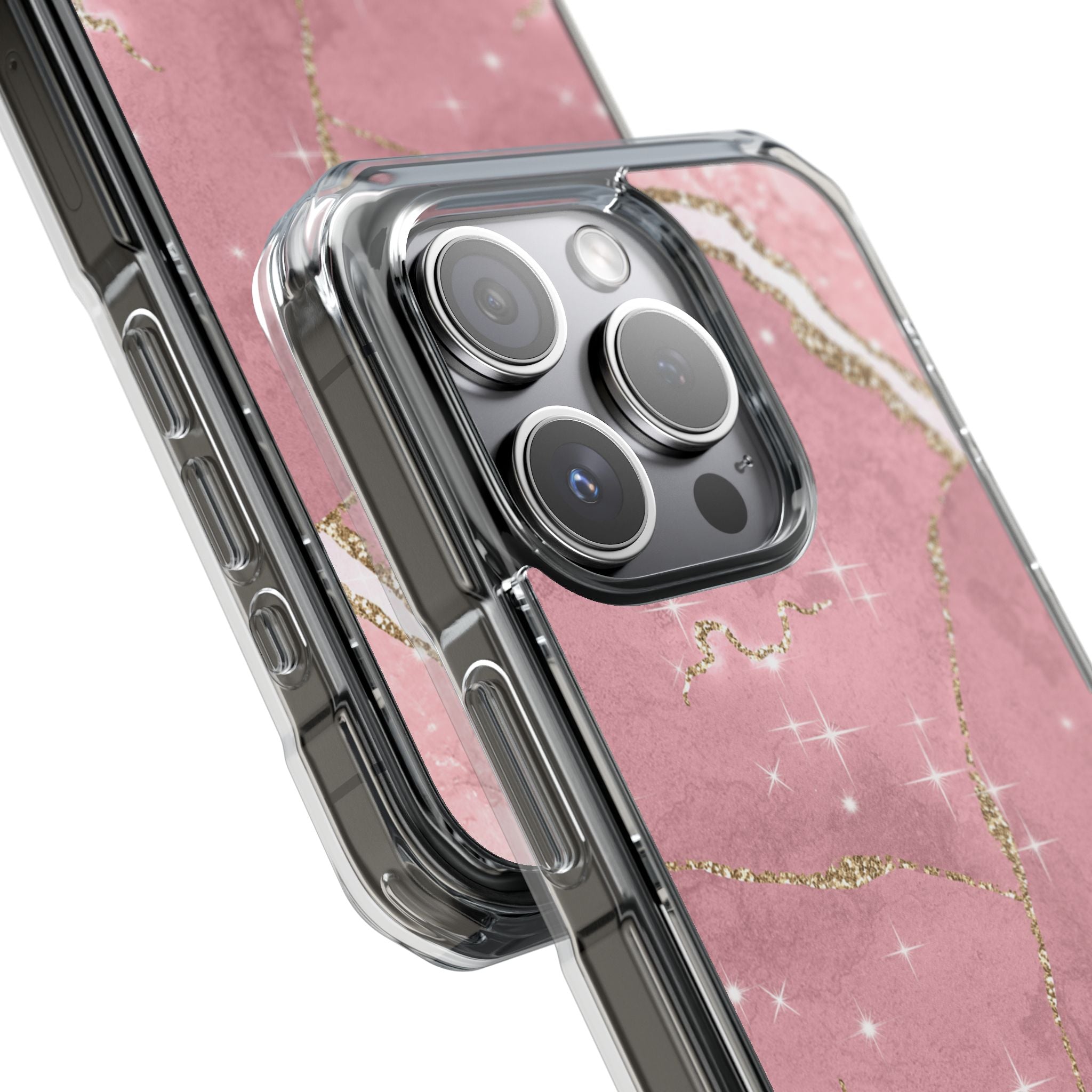 Rose Sparkle Marble · Impact Coque de téléphone pour iPhone · Magsafe
