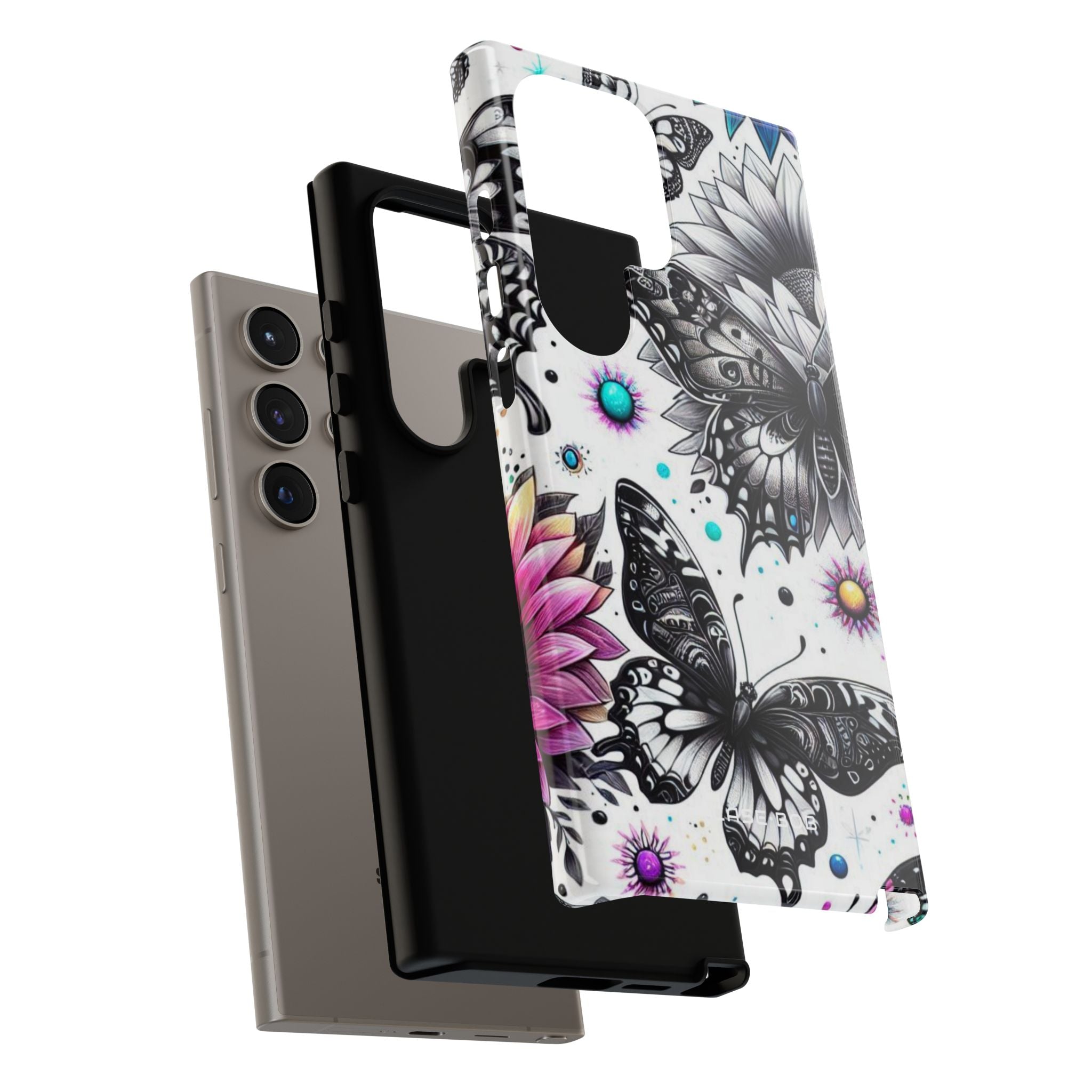 Butterfly Bloom Samsung S24 Ultra Skal - Tough