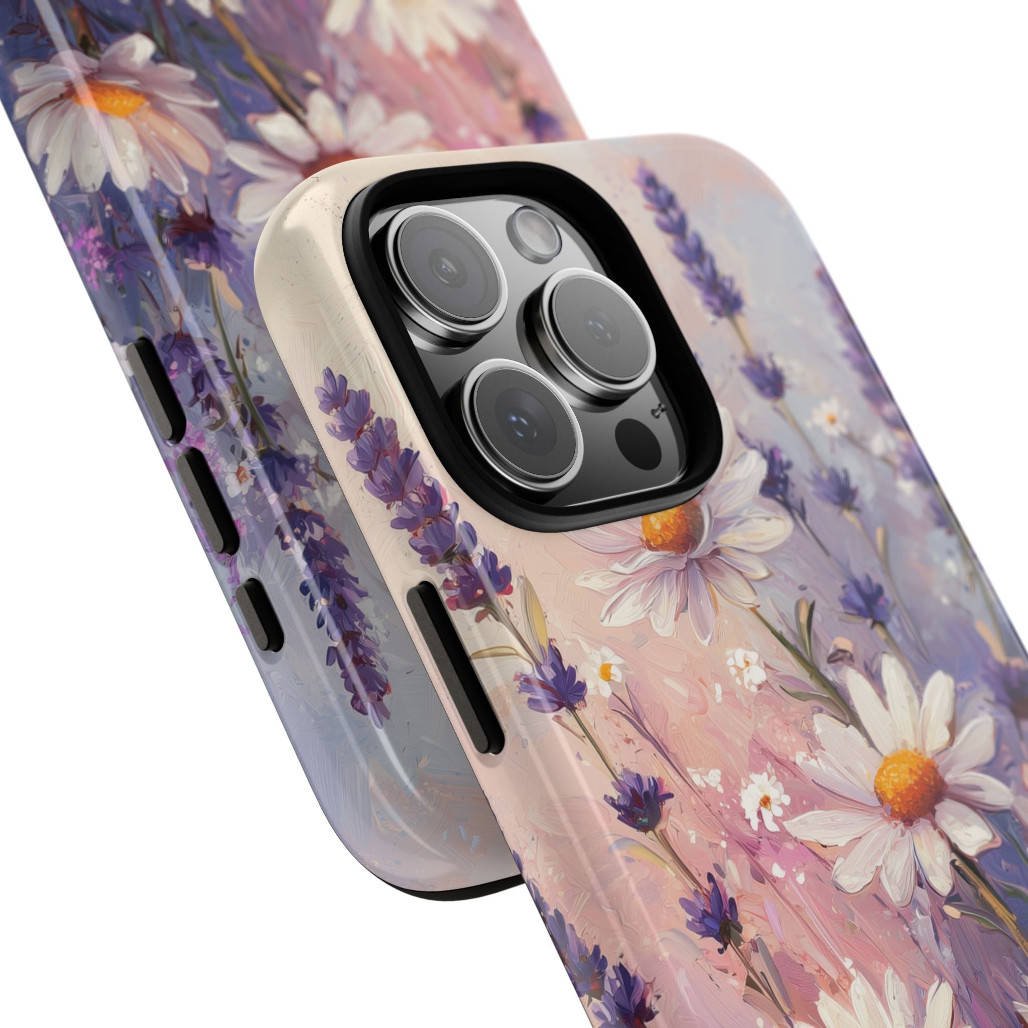 Daisy Lavender Bloom iPhone 16 Pro Max - Kova suojakotelo
