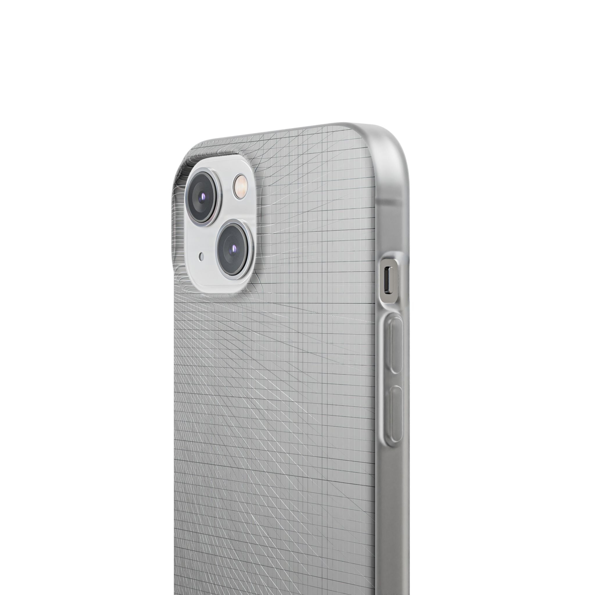 Grey Lite Phone Case for iPhone - Chrome Mesh Warp