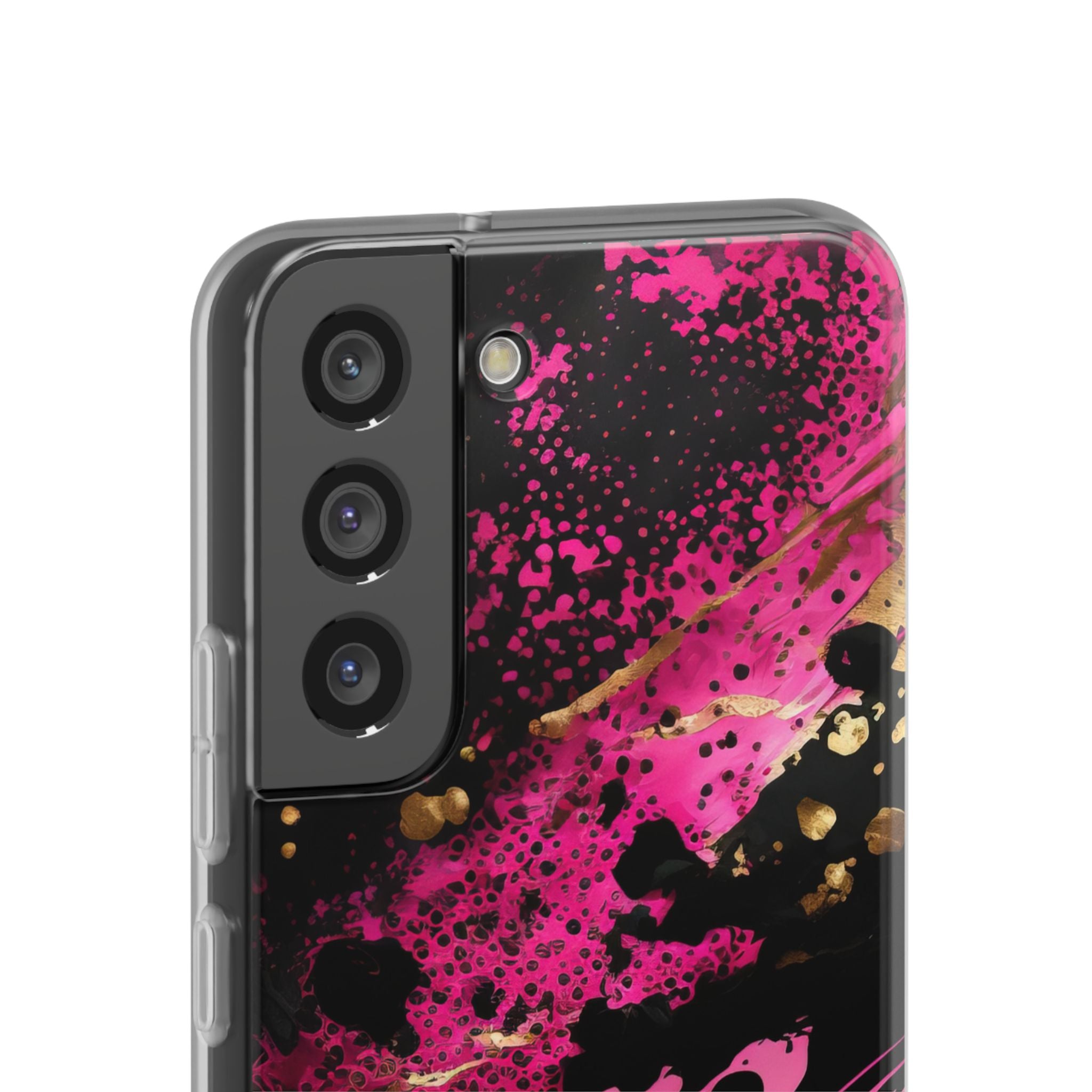 Magenta Liquid Gold · Soft Hoesje voor Samsung