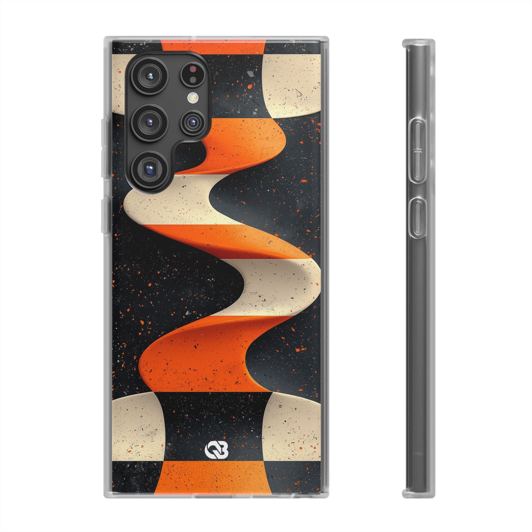 Orange Grit Twist · Soft Phone Case for Samsung