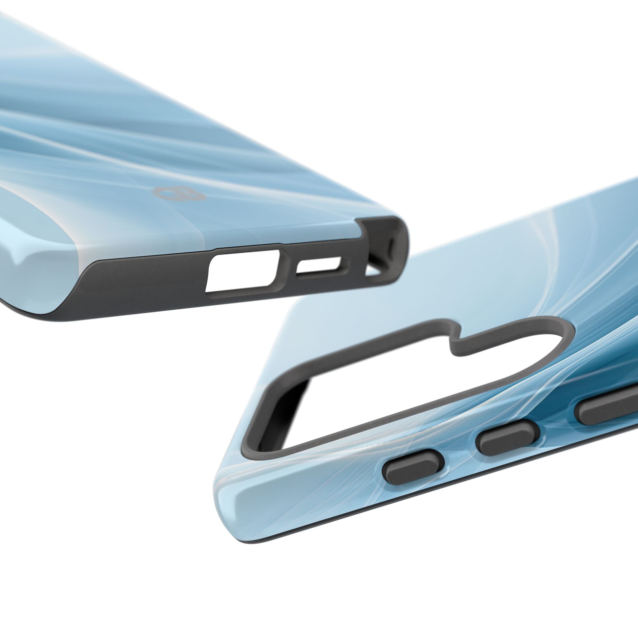 Blue Tough Phone Case for Samsung - Arctic Silk Drift