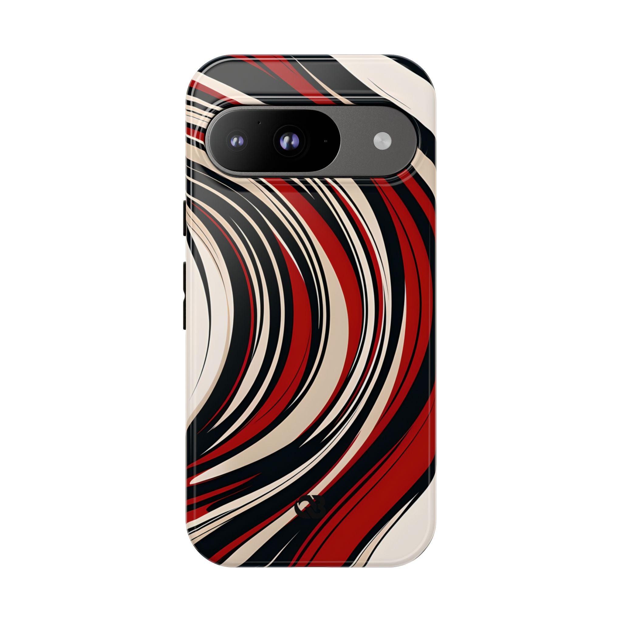 Crimson Flow Waves · Tough Coque de téléphone pour Google Pixel