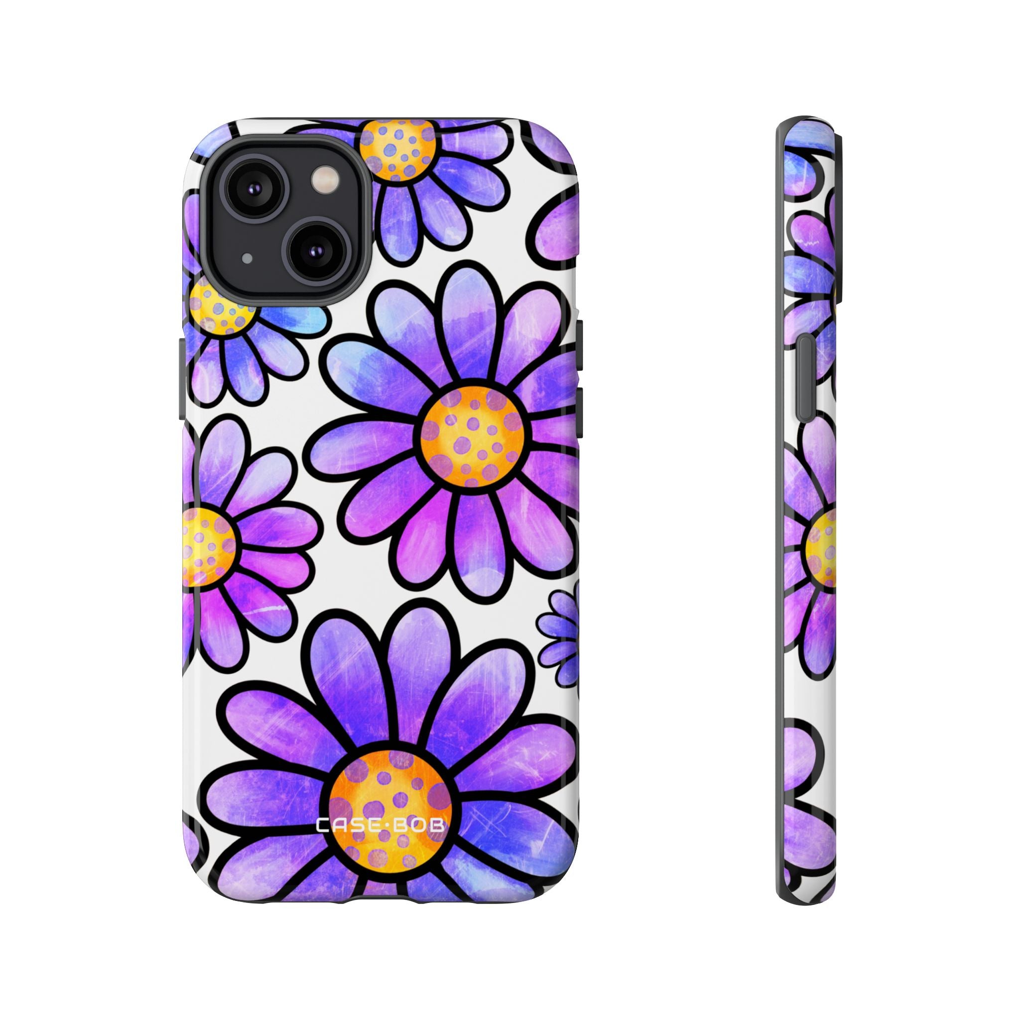 Polka Dot Blooms iPhone 14 Plus Case - Tough