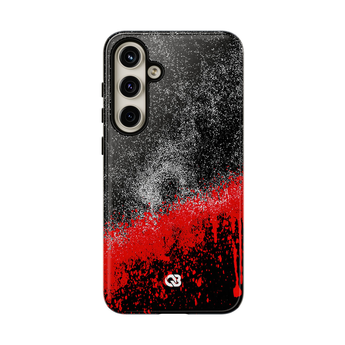 Crimson Noir Drip · Tough Phone Case for Samsung · Black