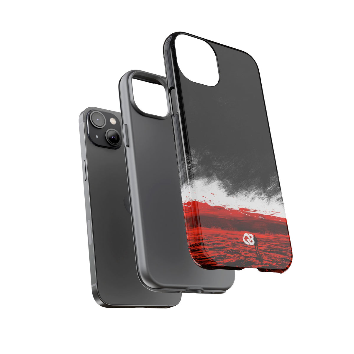 Crimson Void · Tough Phone Case for iPhone · Black