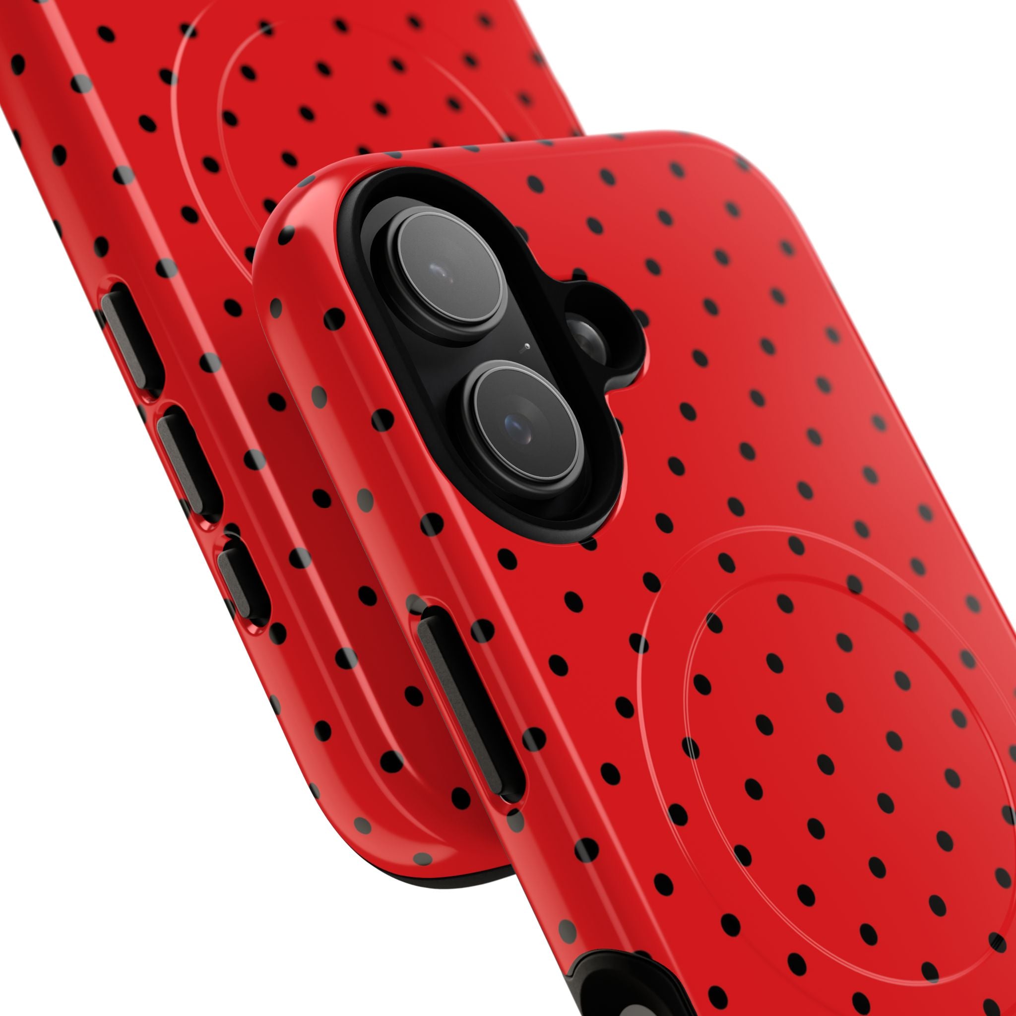 Crimson Dot Matrix iPhone 17 Case - Tough+ - CASE•BOB
