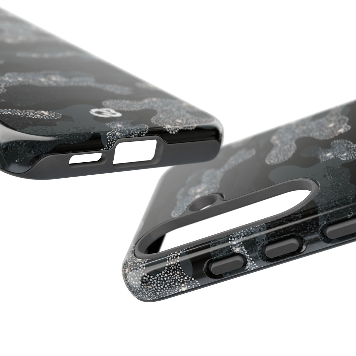 Glitter Shadow Camo · Tough Phone Case for Samsung · Black