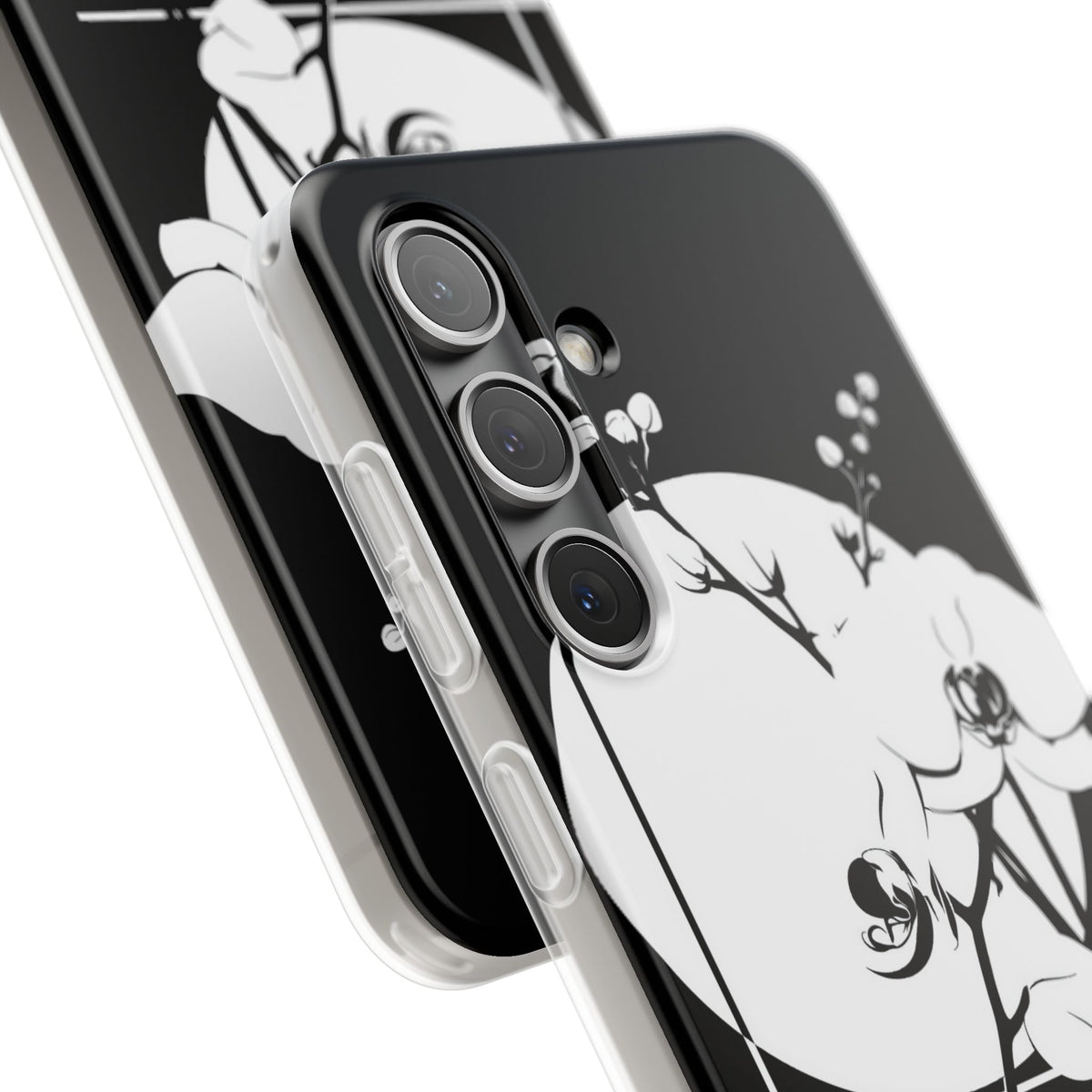 Nocturne Orchid Bloom · Lite Phone Case for Samsung · Black