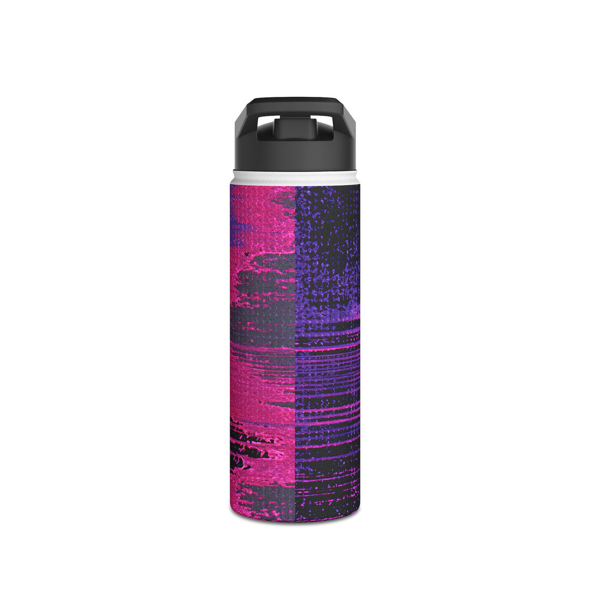 Neon Signal Shift · Insulated Water Bottle · Purple