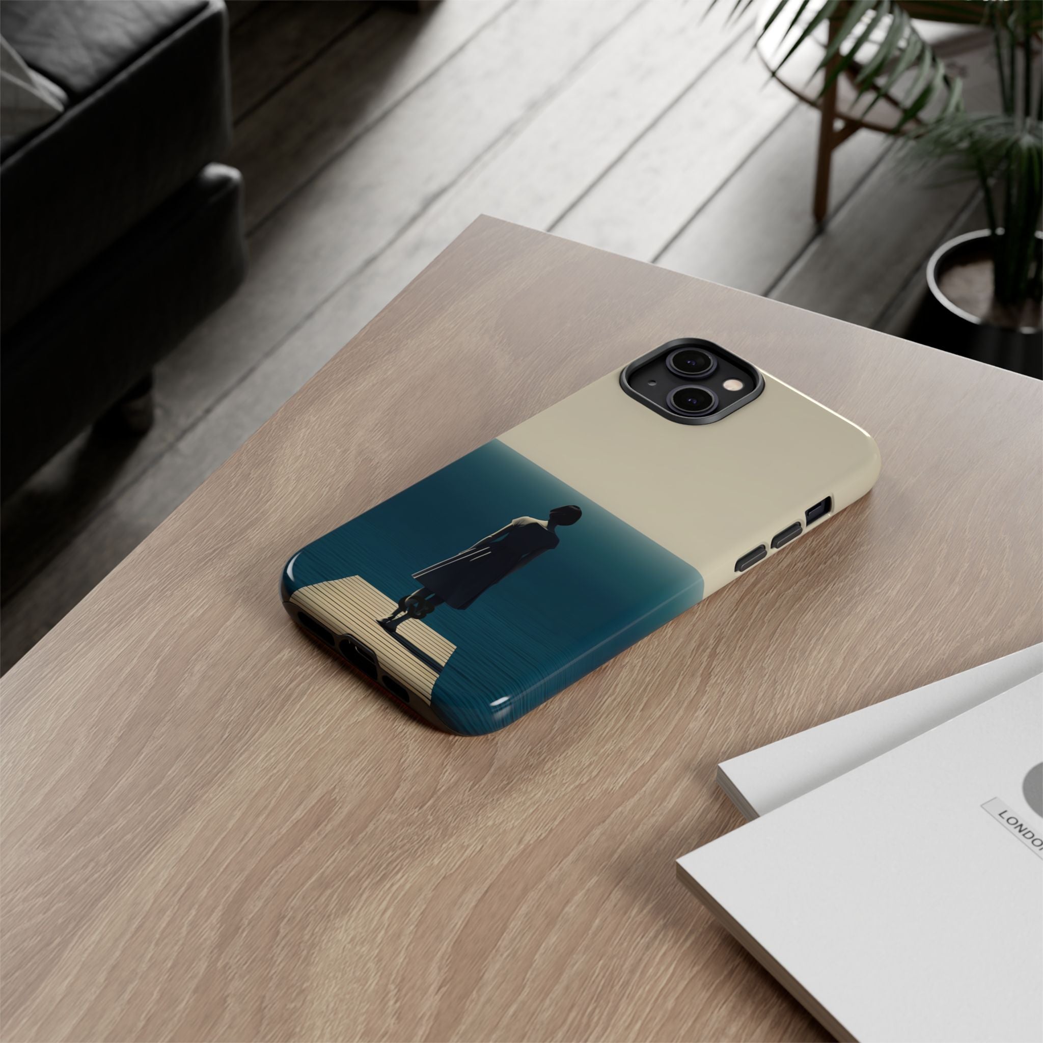 Solitary Blue Horizon · Tough Handyhülle für iPhone