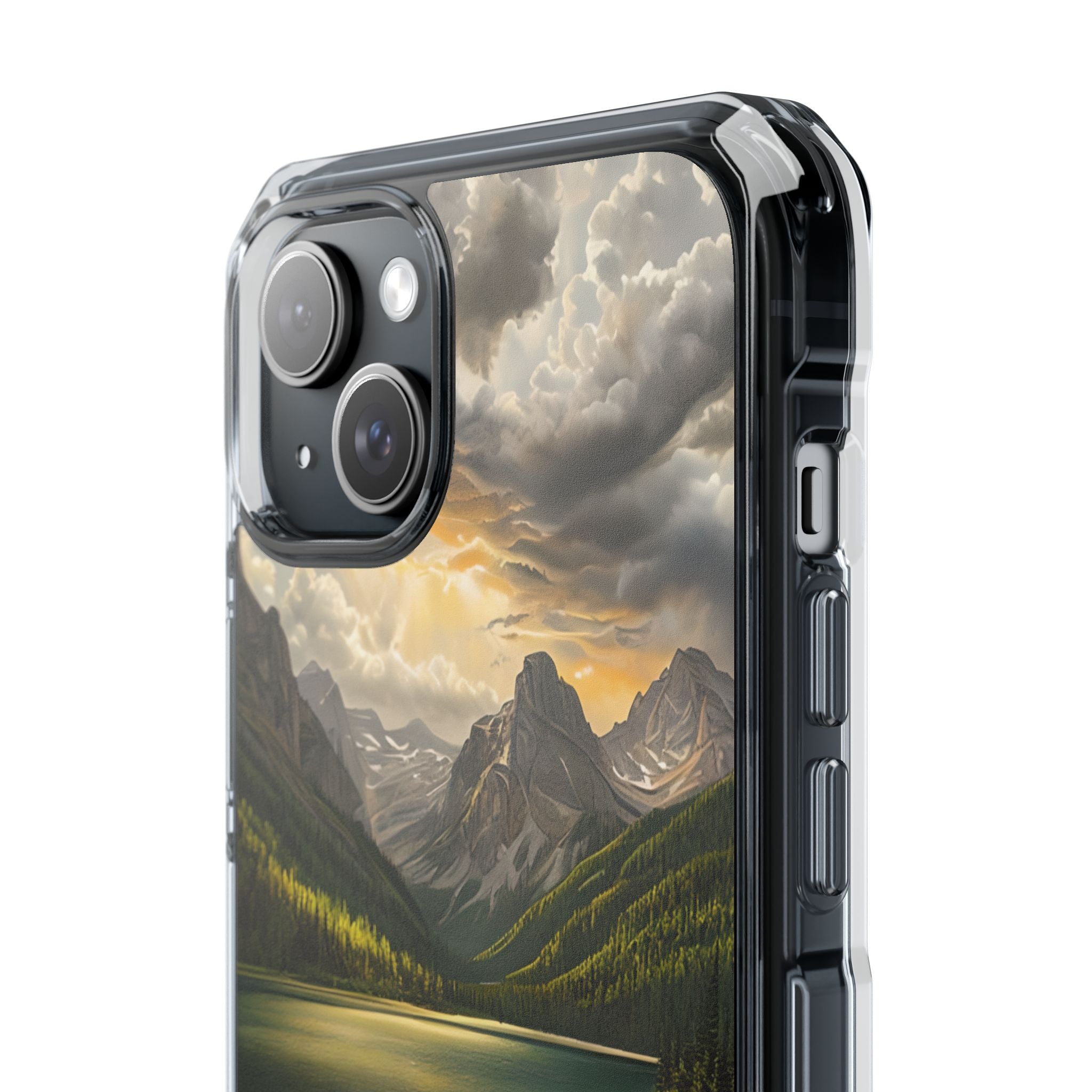 Gilded Mountain Lake · Coque de téléphone Impact pour iPhone · MagSafe