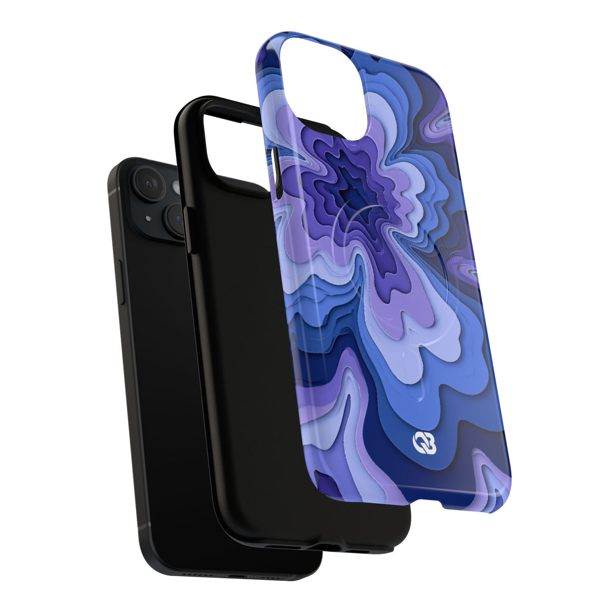 Periwinkle Strata Bloom · Tough 2.0 Magnetic Phone Case for iPhone · Purple