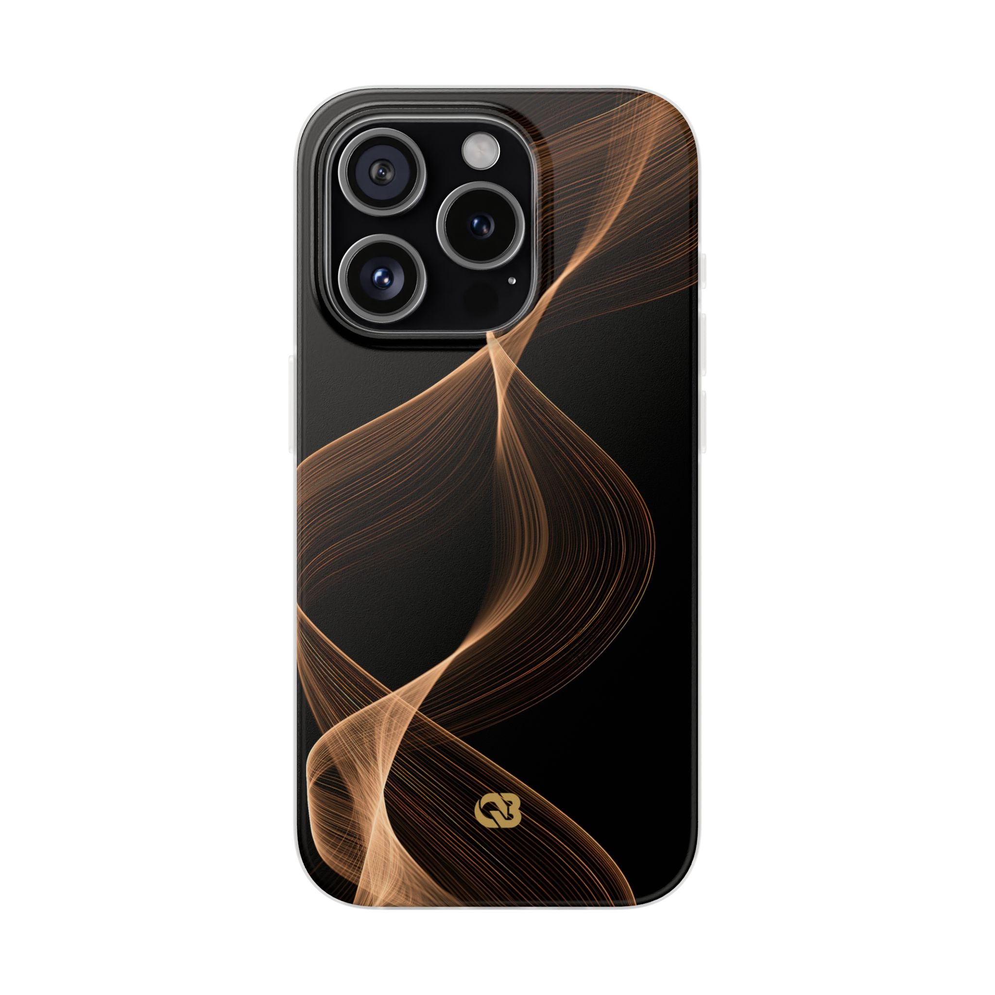 Brown Lite Phone Case for iPhone - Copper Silk Wave