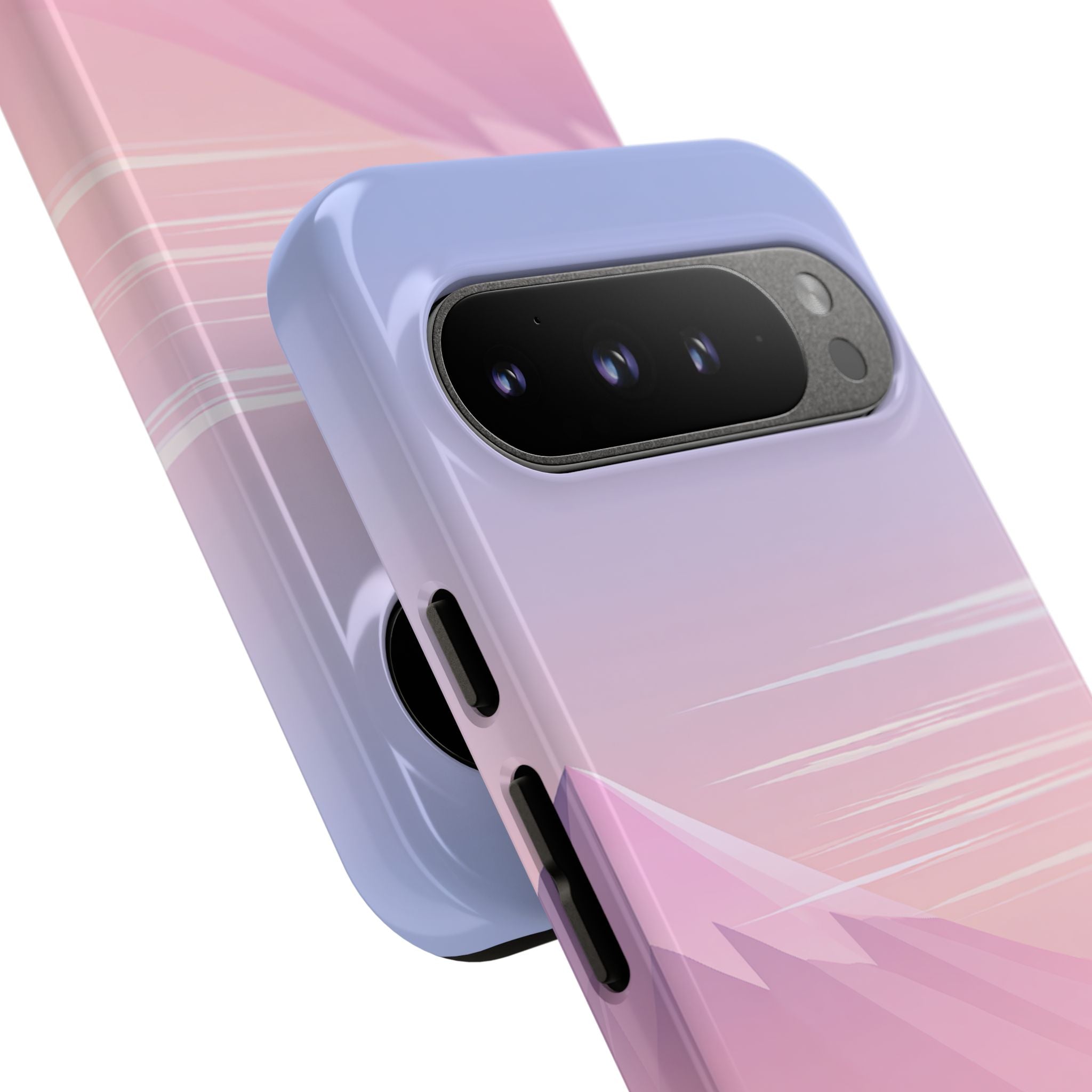 Purple Tough Phone Case for Google Pixel - Lavender Alpine Dawn