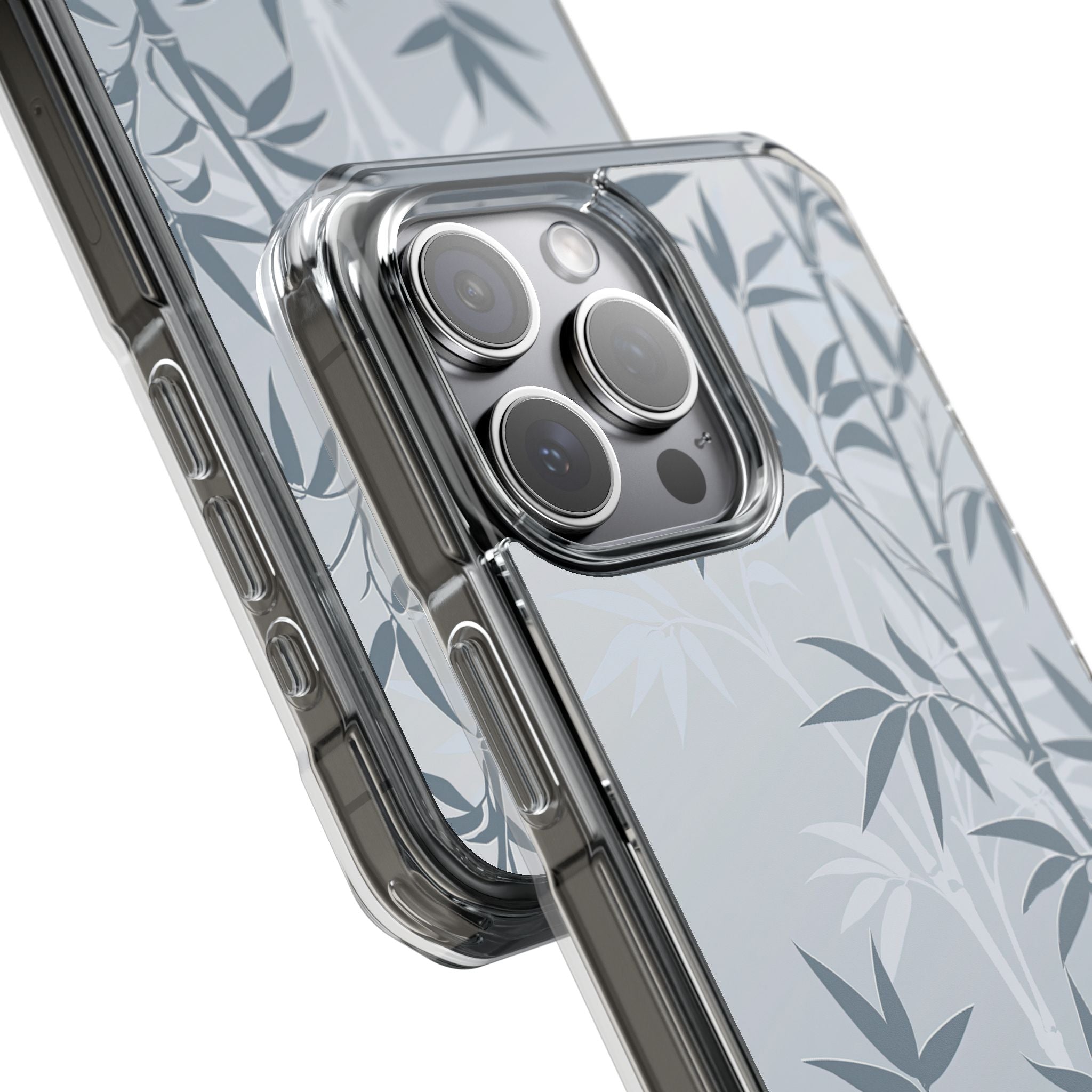 Blue Impact MagSafe Phone Case for iPhone - Slate Bamboo Shadow