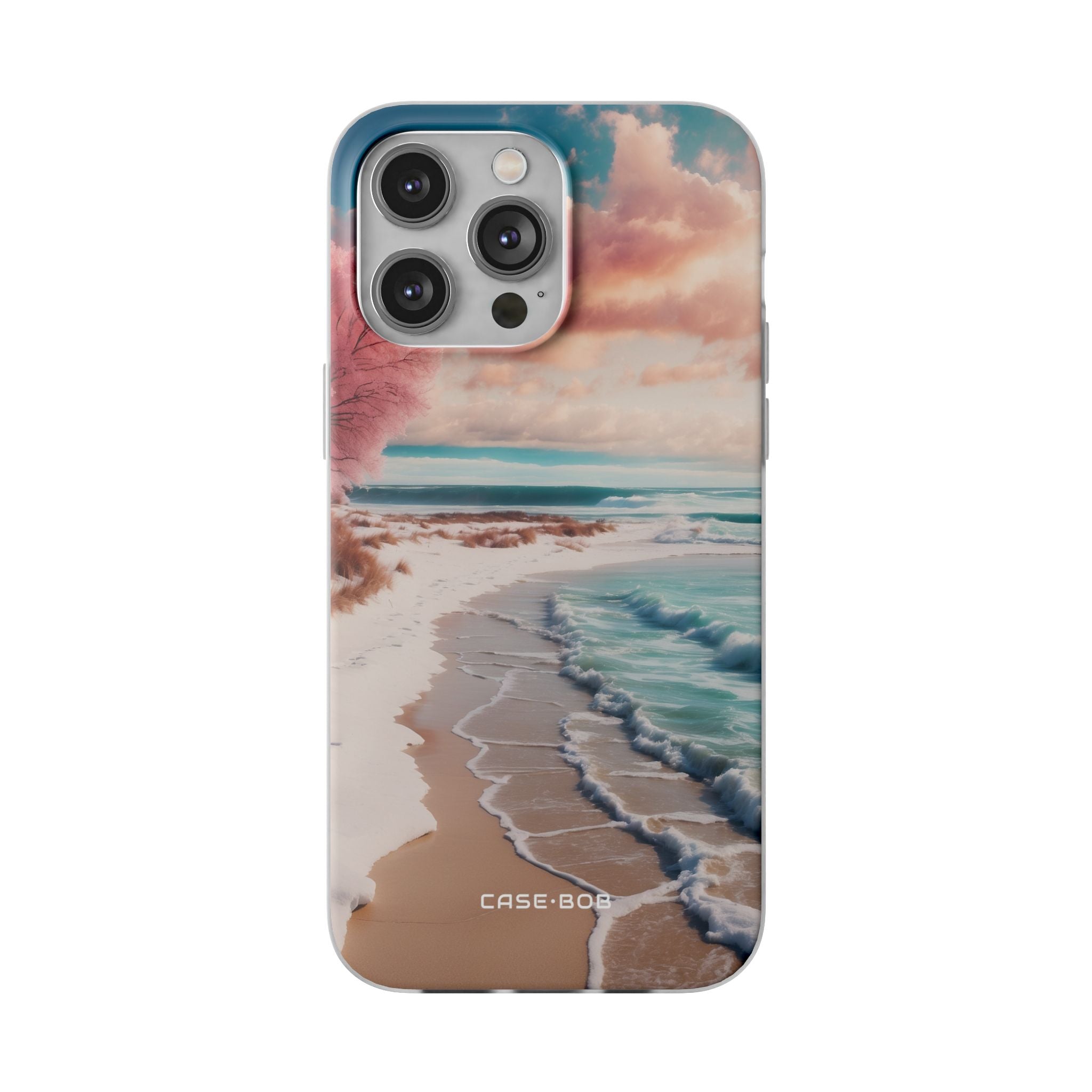 Pink Tree Breeze iPhone 14 Pro Max -pehmeä suojakotelo