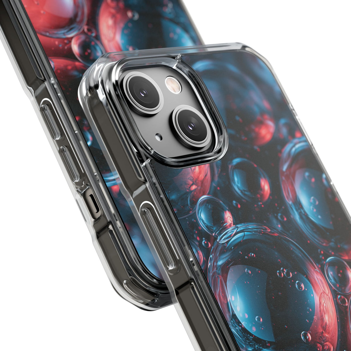 Aqua Gel Spheres · Clear Impact Magnetic Phone Case for iPhone · Blue