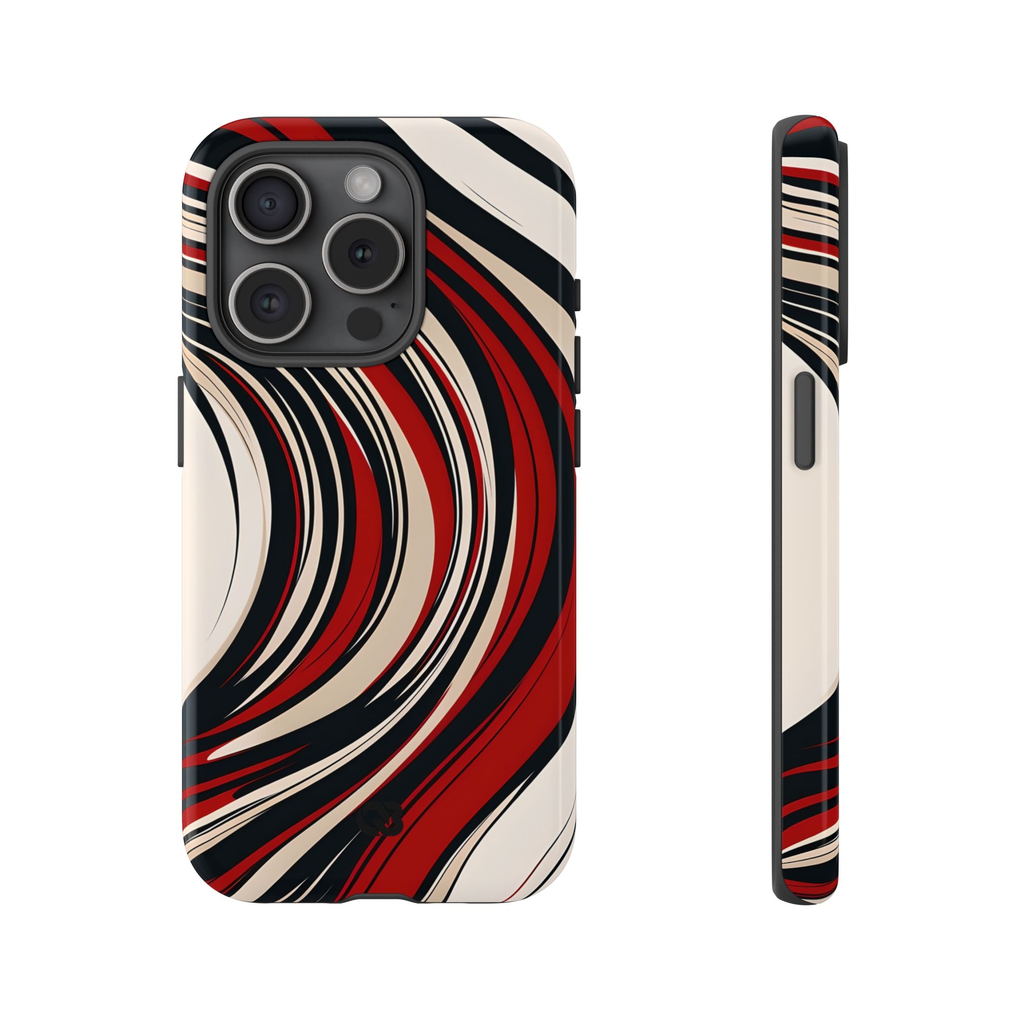 Karmesin Fluss Wellen · Tough Handyhülle für iPhone