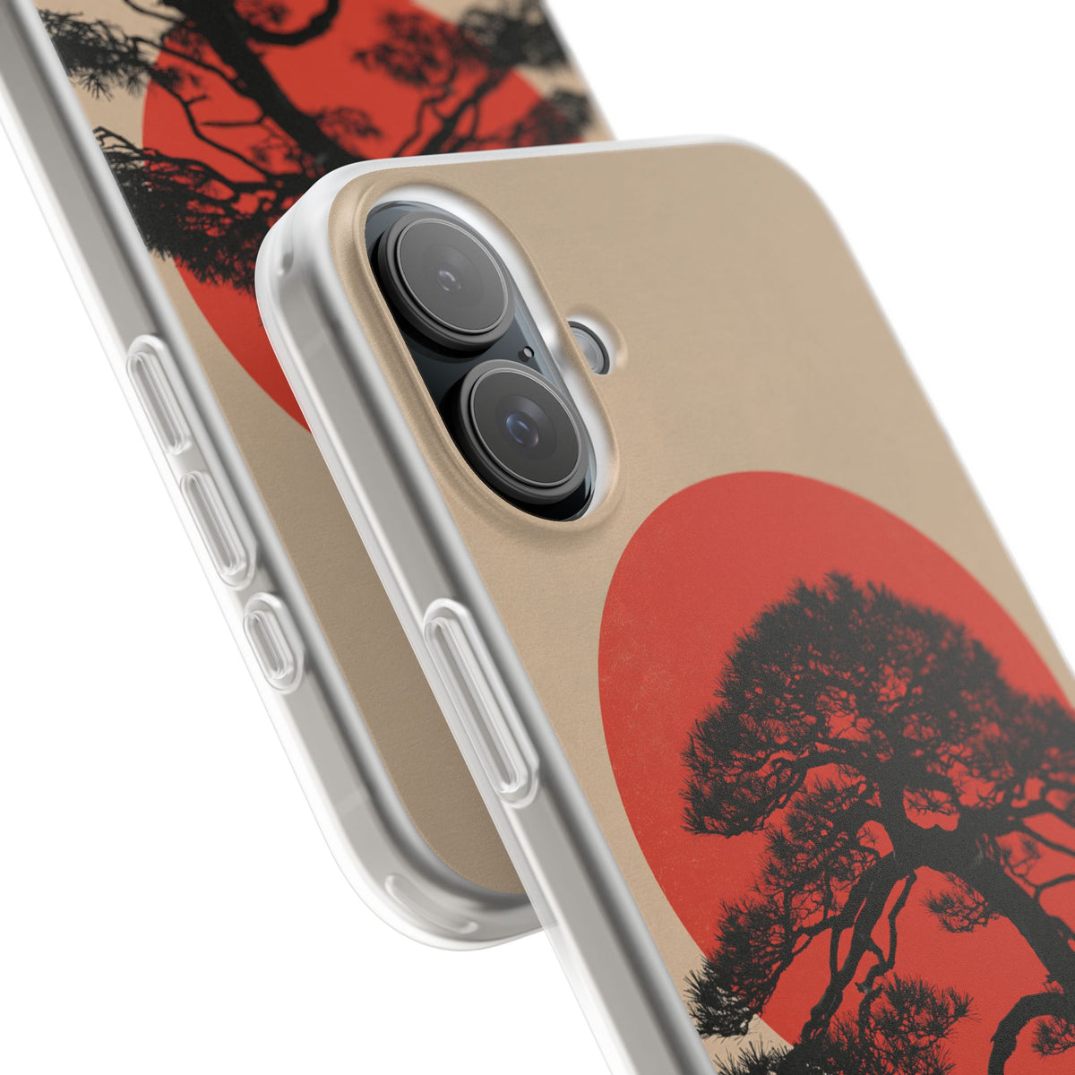 Crimson Pine Solitude · Lite Phone Case for iPhone · Beige