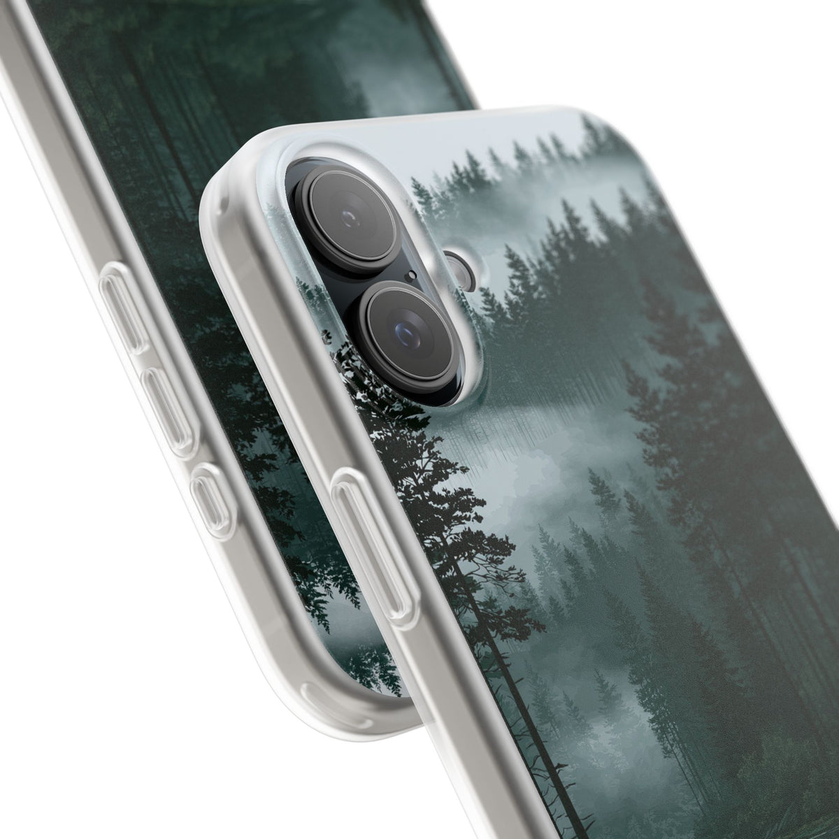 Misty Pine Reflections · Lite Phone Case for iPhone · Green