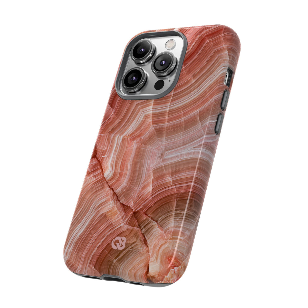 Blushing Rose Strata · Tough Phone Case for iPhone · Pink