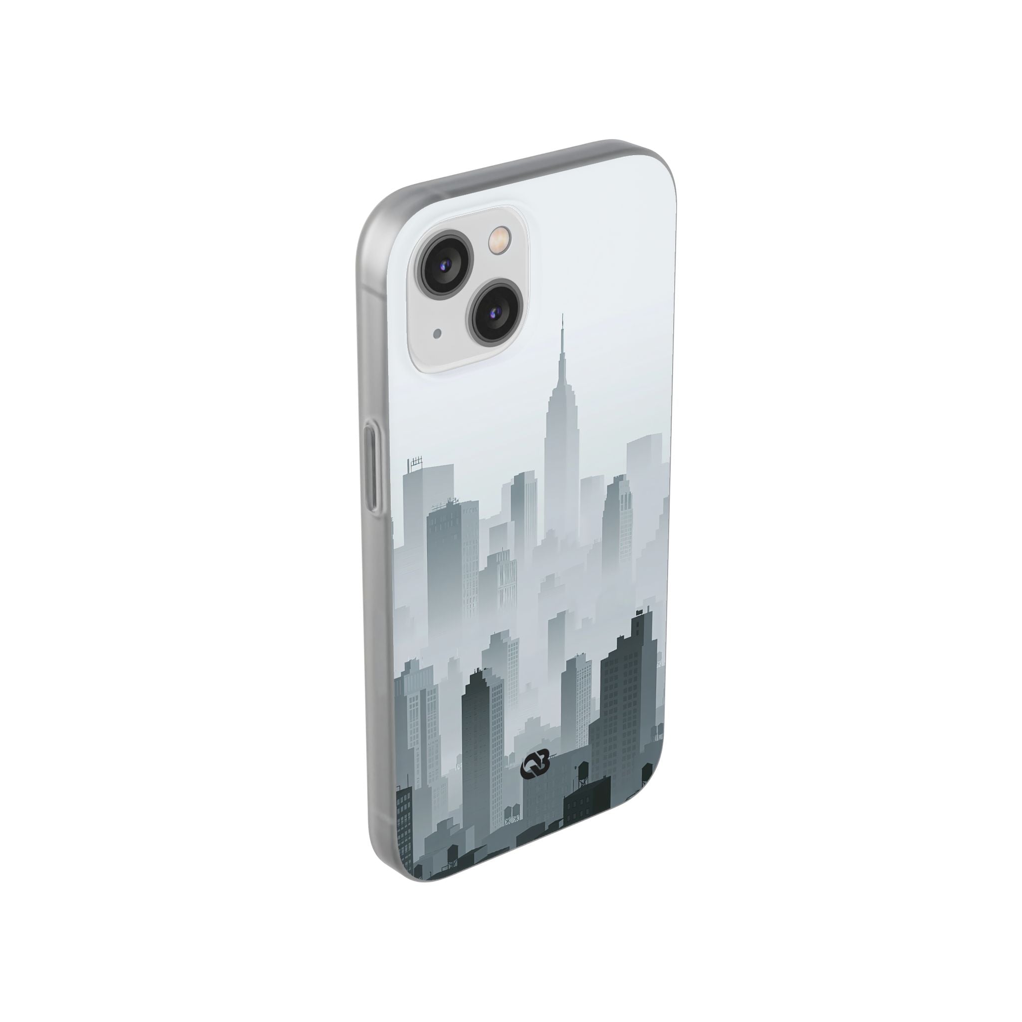 Grey Lite Phone Case for iPhone - Steel Mist Skyline