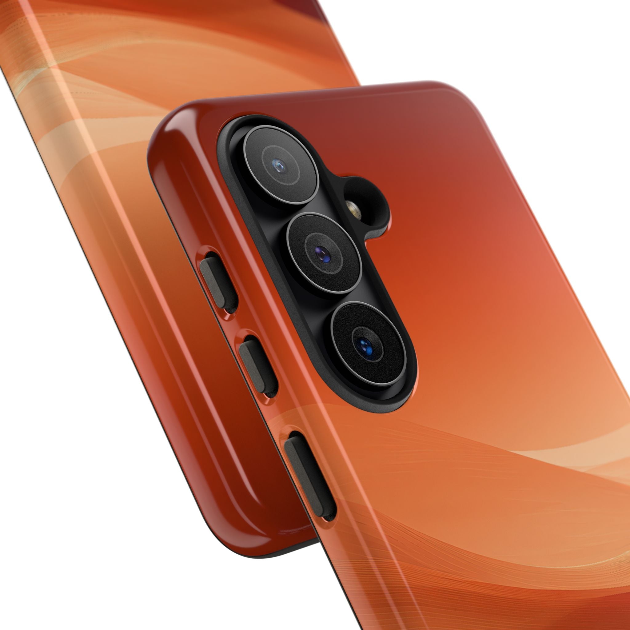 Orange Tough Phone Case for Samsung - Crimson Dune Gradient