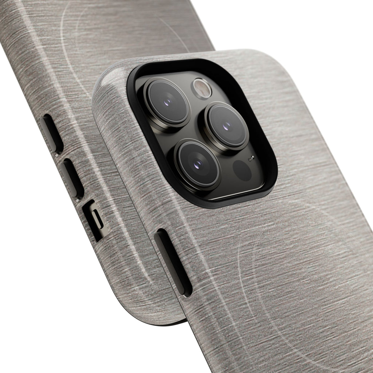 Brushed Silver Alloy · Tough 2.0 Magnetic Phone Case for iPhone · Silver
