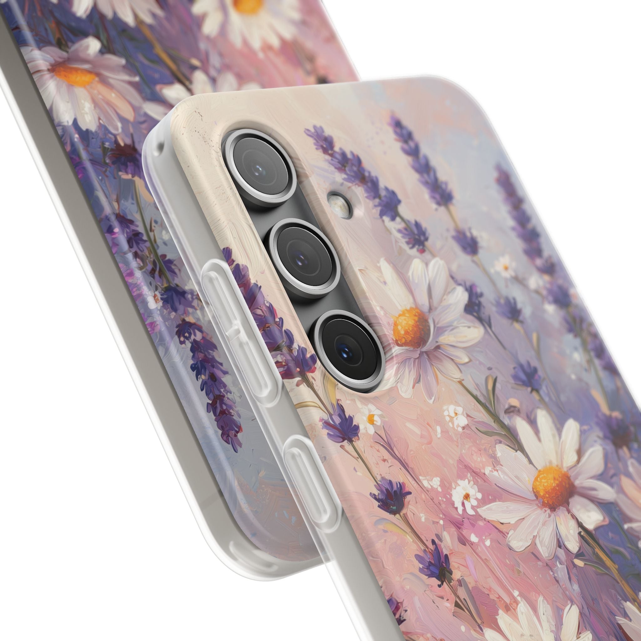 Daisy Lavender Bloom Samsung S24 Case - Soft