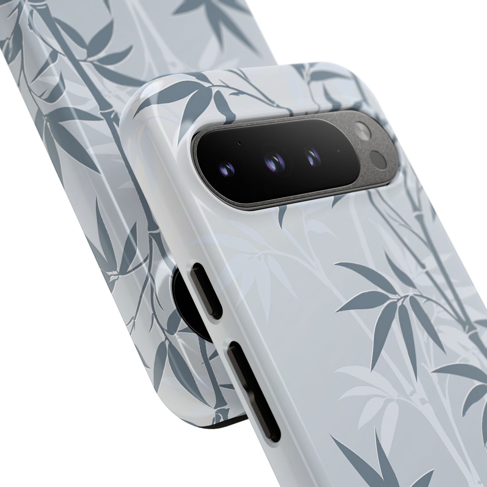 Blue Tough Phone Case for Google Pixel - Slate Bamboo Shadow