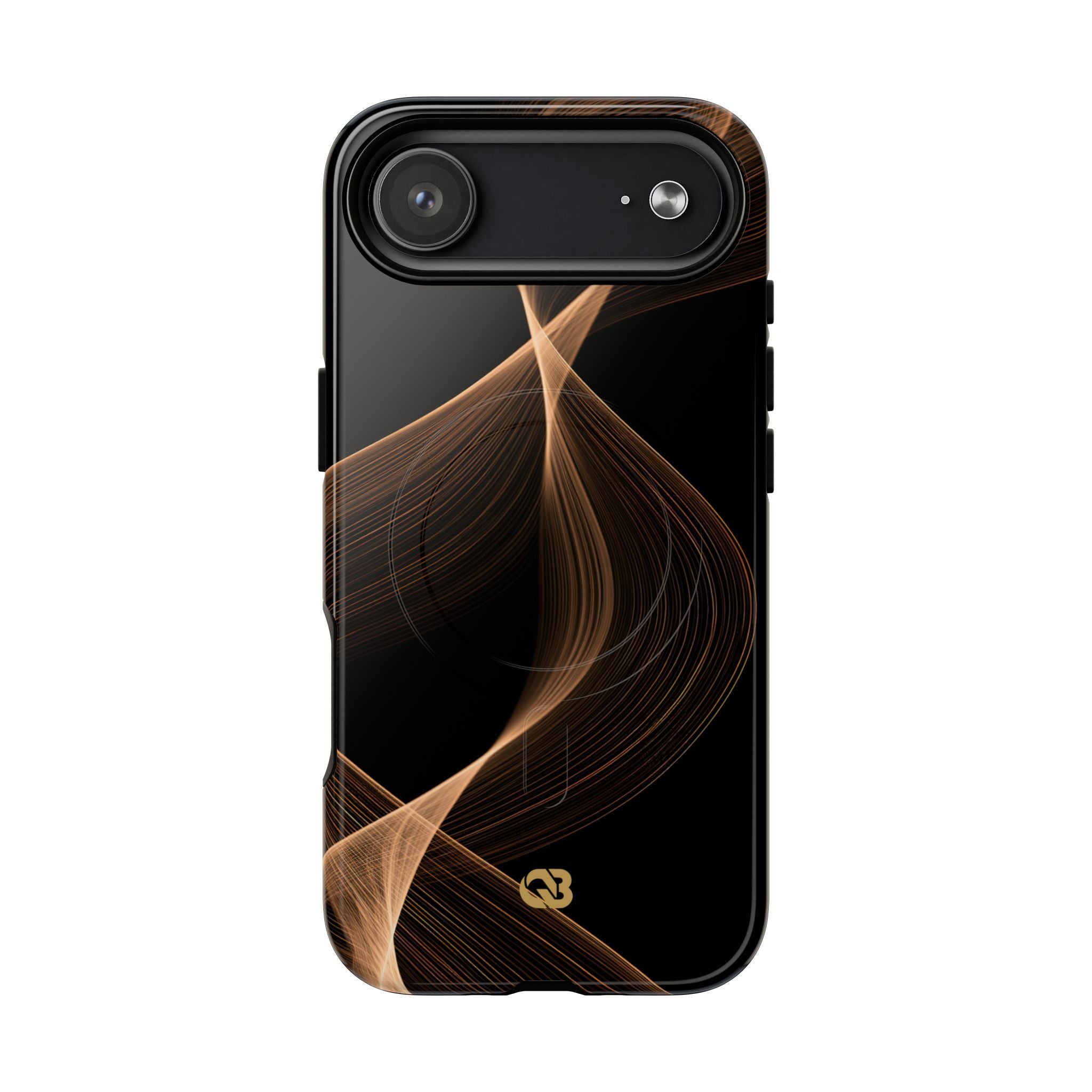 Brown Tough 2.0 Magsafe Phone Case for iPhone - Copper Silk Wave