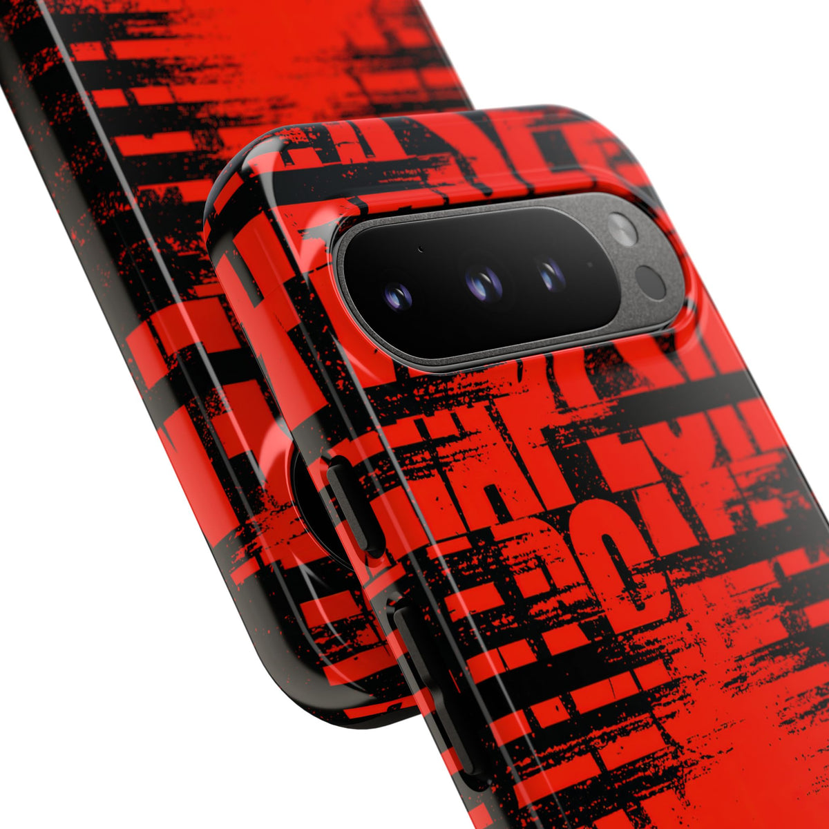 Crimson Redaction · Tough Phone Case for Pixel · Black