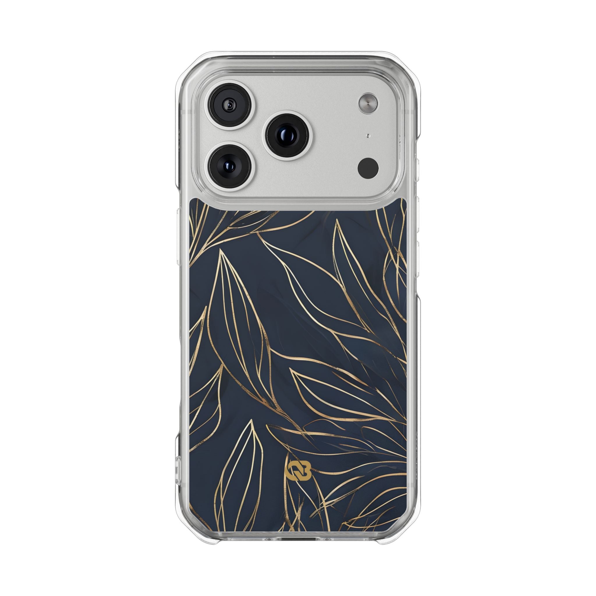 Gilded Navy Foliage · Impact Custodia per iPhone · Magsafe