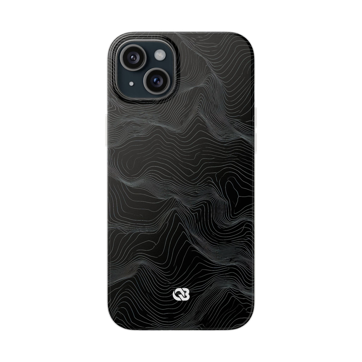 Obsidian Contour Elevation · Lite Phone Case for iPhone · Black