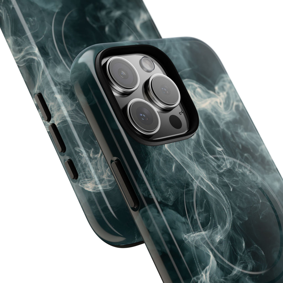 Luminescent Vapor Drift · Tough 2.0 Magnetic Phone Case for iPhone · Teal