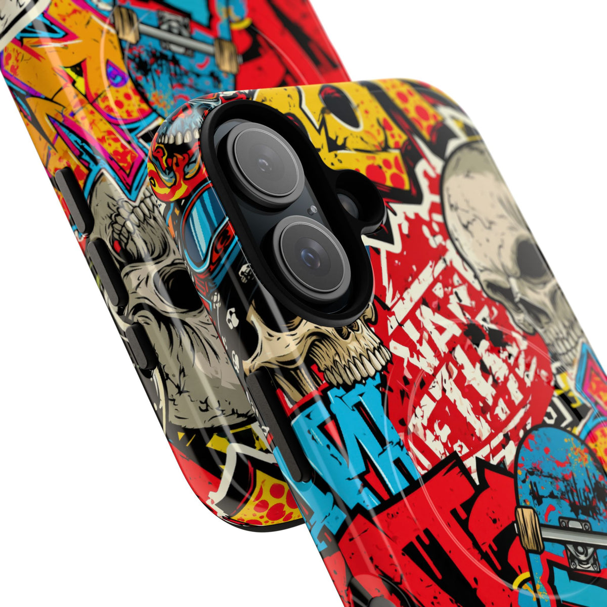 Skate Skull Riot · Tough 2.0 Magnetic Phone Case for iPhone · Red