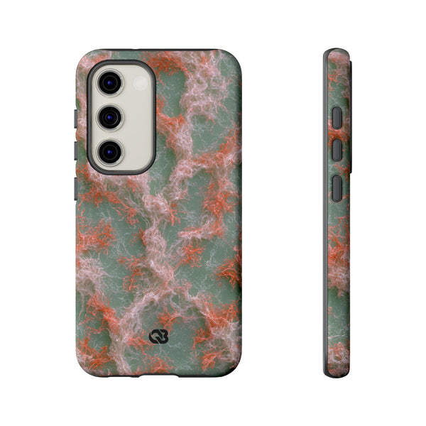 Coral Pixel Matrix · Tough Phone Case for Samsung · Green